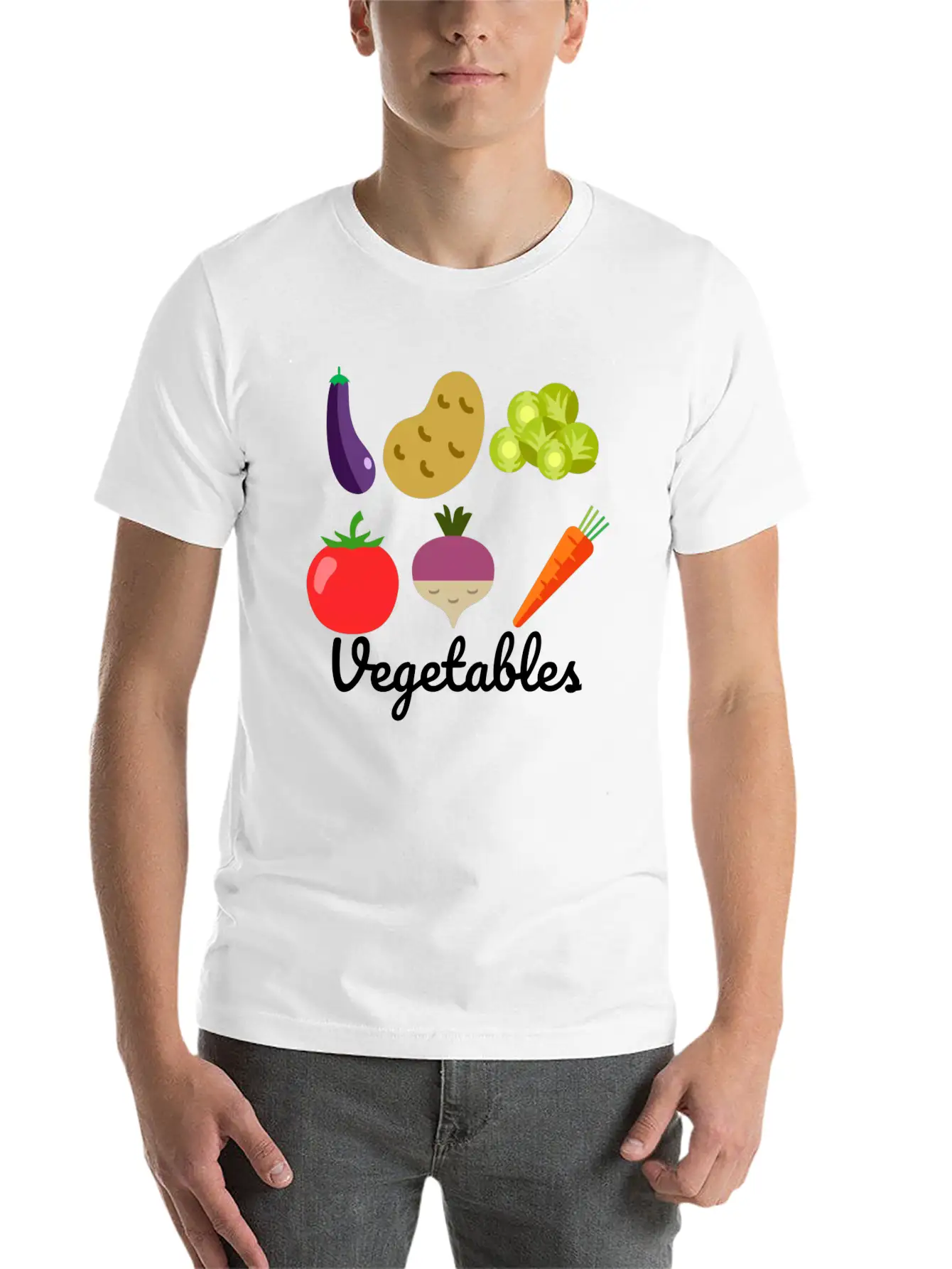 VEGETABLES ��� STANDS ABOVE THE REST Modern Fit Casual T-Shirt ��� Clean And Versatile Design