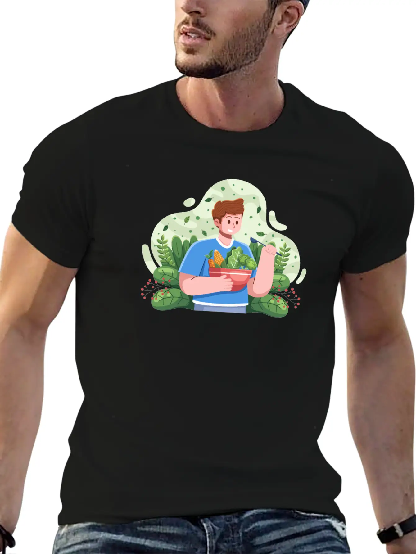 Vegetarian Day Unisex Casual T-Shirt – Clean Design For Daily Comfort
