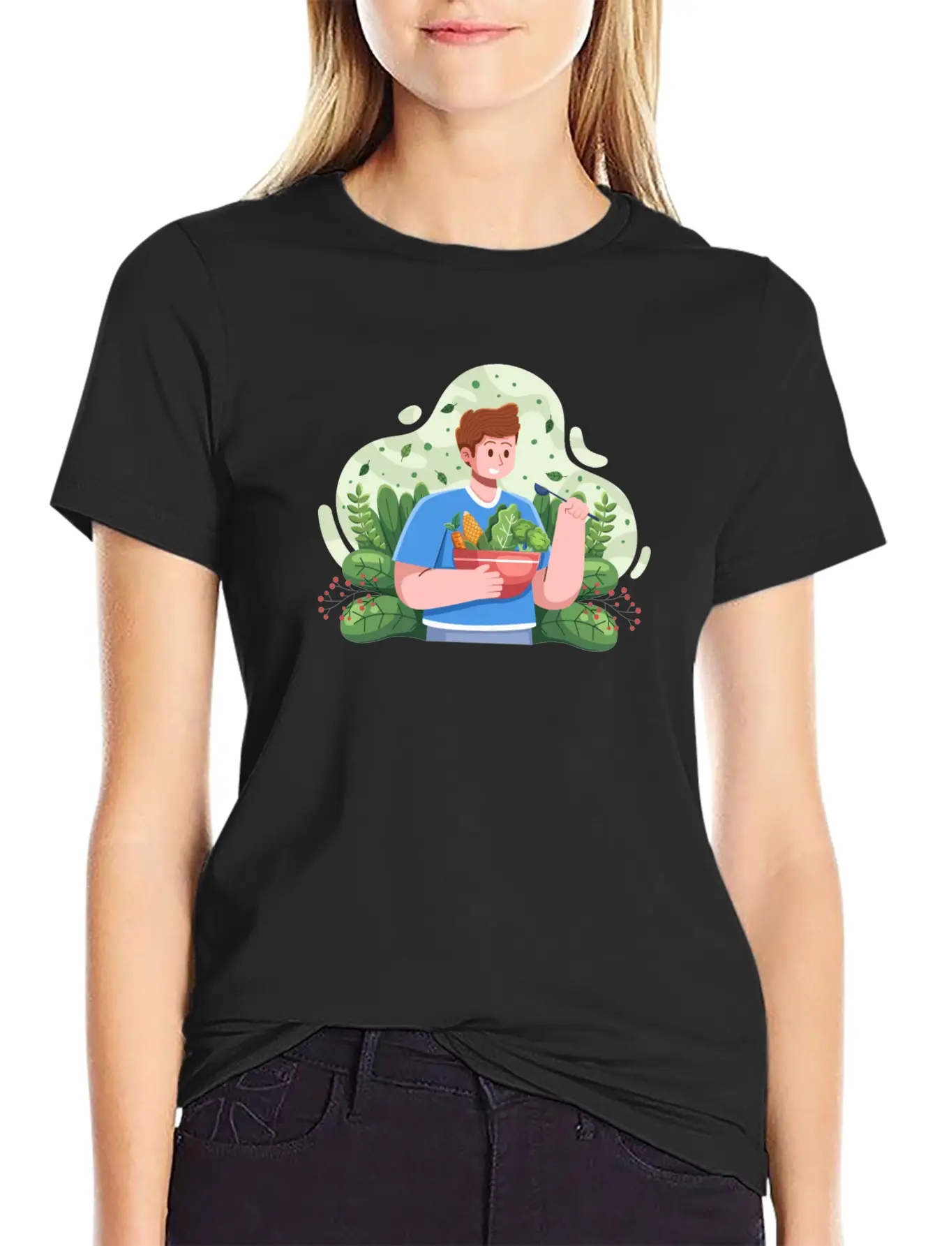 Vegetarian Day Unisex Casual T-Shirt – Clean Design For Daily Comfort