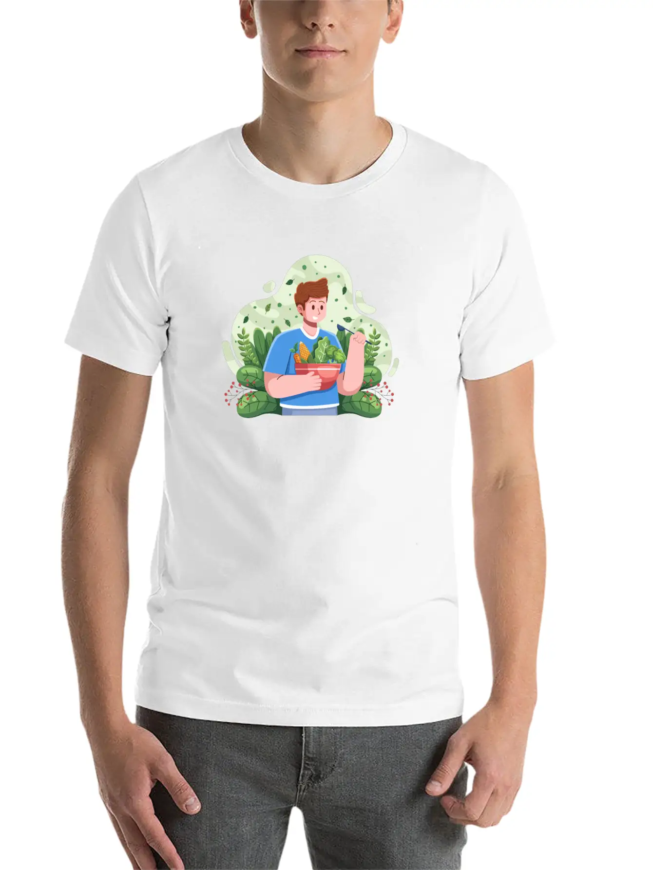 Vegetarian Day Unisex Casual T-Shirt – Clean Design For Daily Comfort