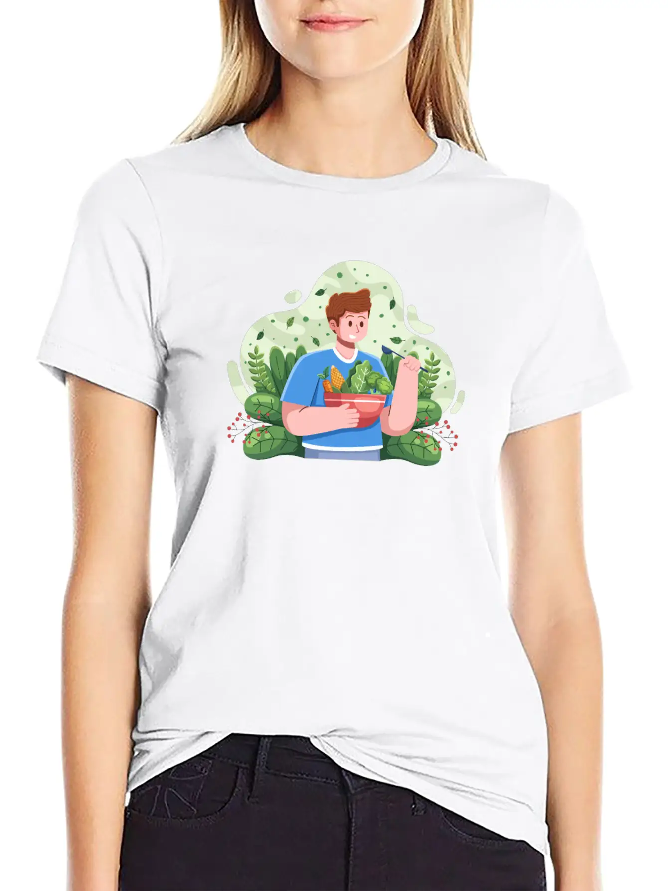 Vegetarian Day Unisex Casual T-Shirt – Clean Design For Daily Comfort