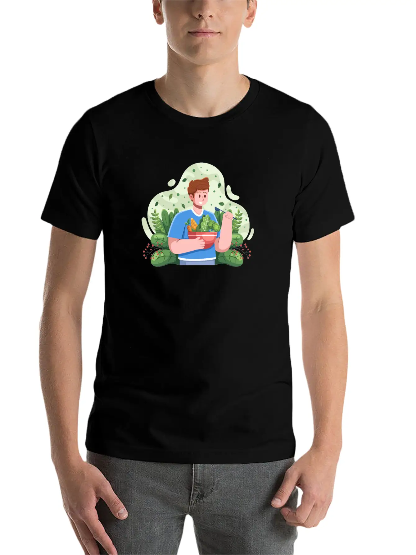 Vegetarian Day Unisex Casual T-Shirt – Clean Design For Daily Comfort