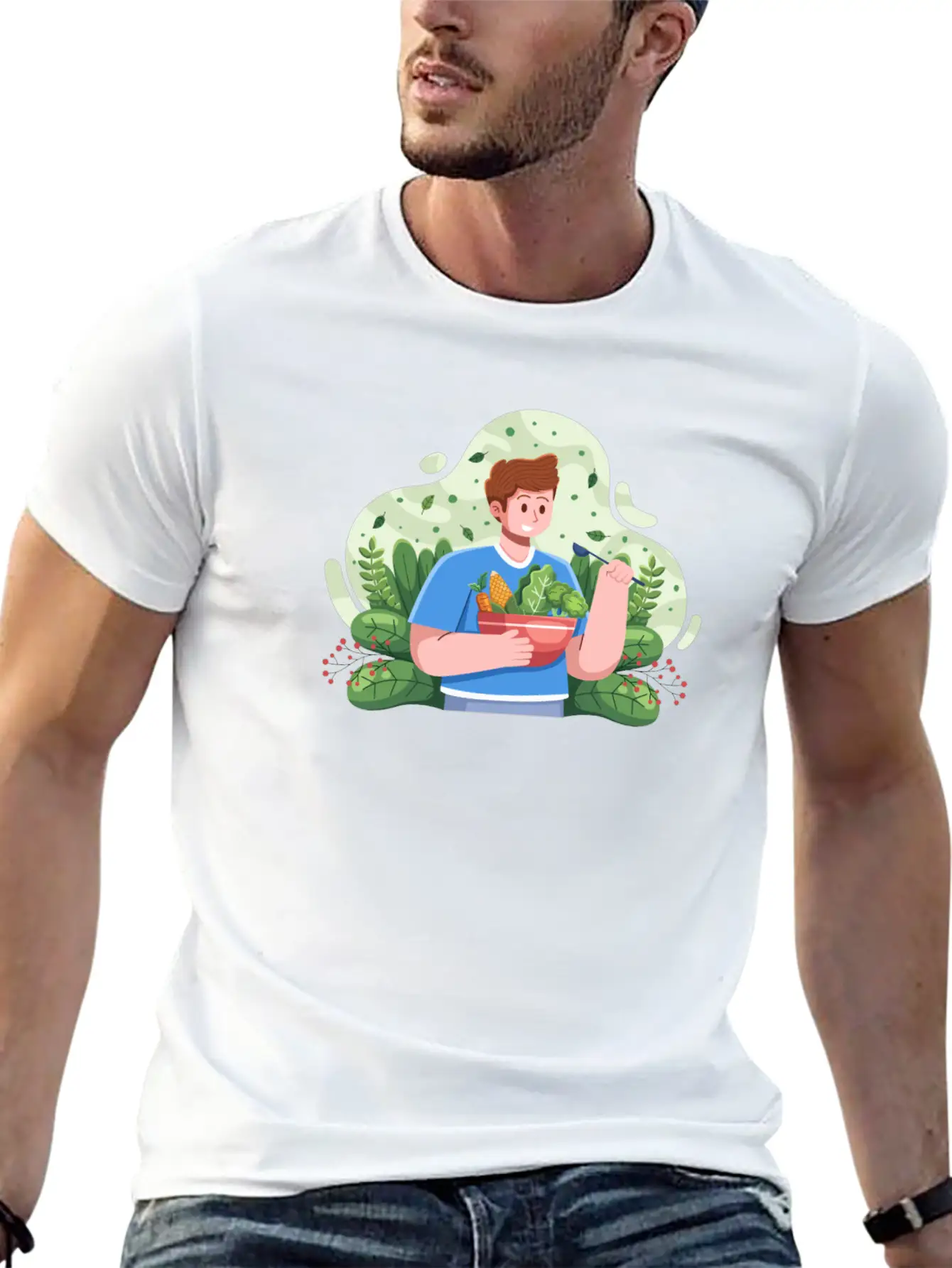 Vegetarian Day Unisex Casual T-Shirt – Clean Design For Daily Comfort