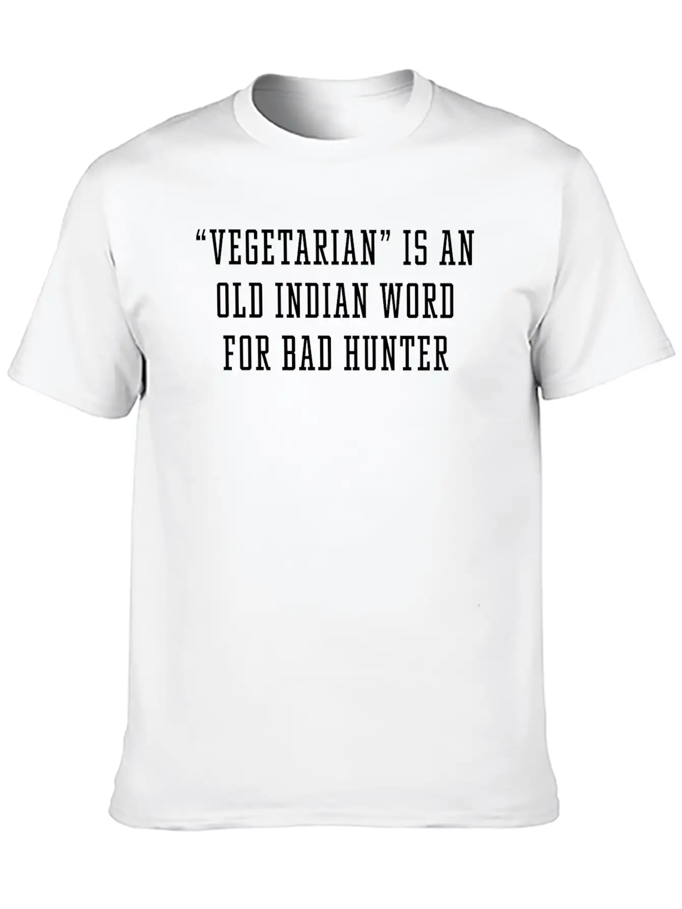 Vegetarian Indian Word Unisex Casual T-Shirt – Clean Design For Daily Comfort