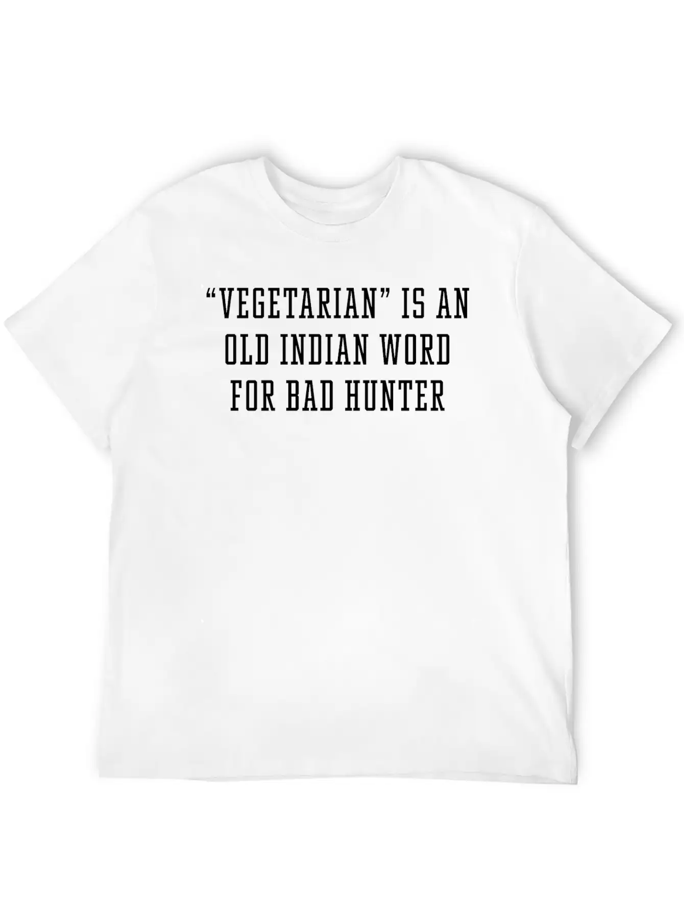 Vegetarian Indian Word Unisex Casual T-Shirt – Clean Design For Daily Comfort