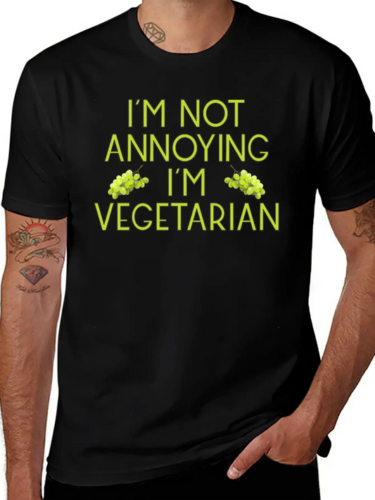 Vegetarian Vegan Veggie Weintrauben Grapes8 Unisex Casual T-Shirt – Clean Design For Daily Comfort