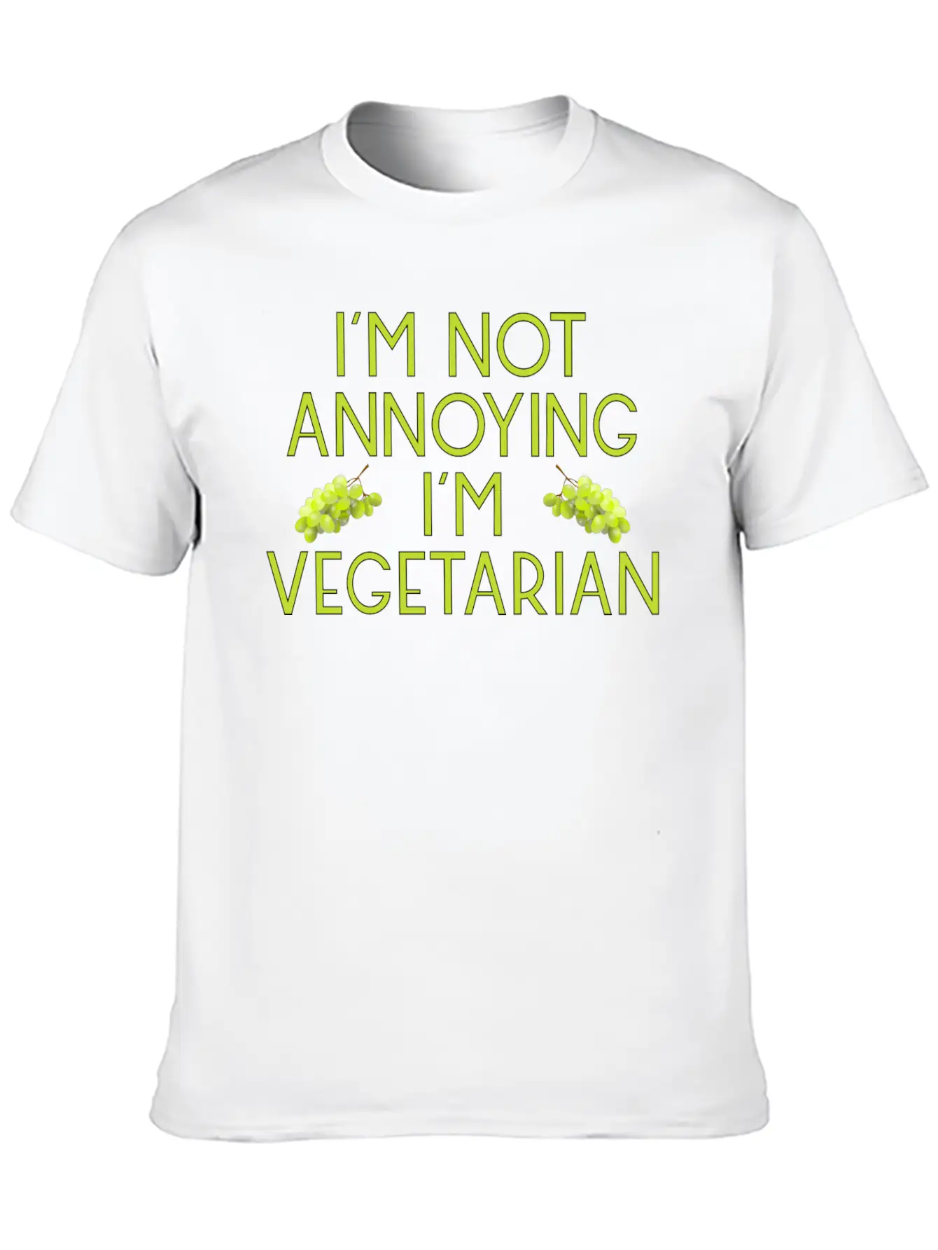 Vegetarian Vegan Veggie Weintrauben Grapes8 Unisex Casual T-Shirt – Clean Design For Daily Comfort