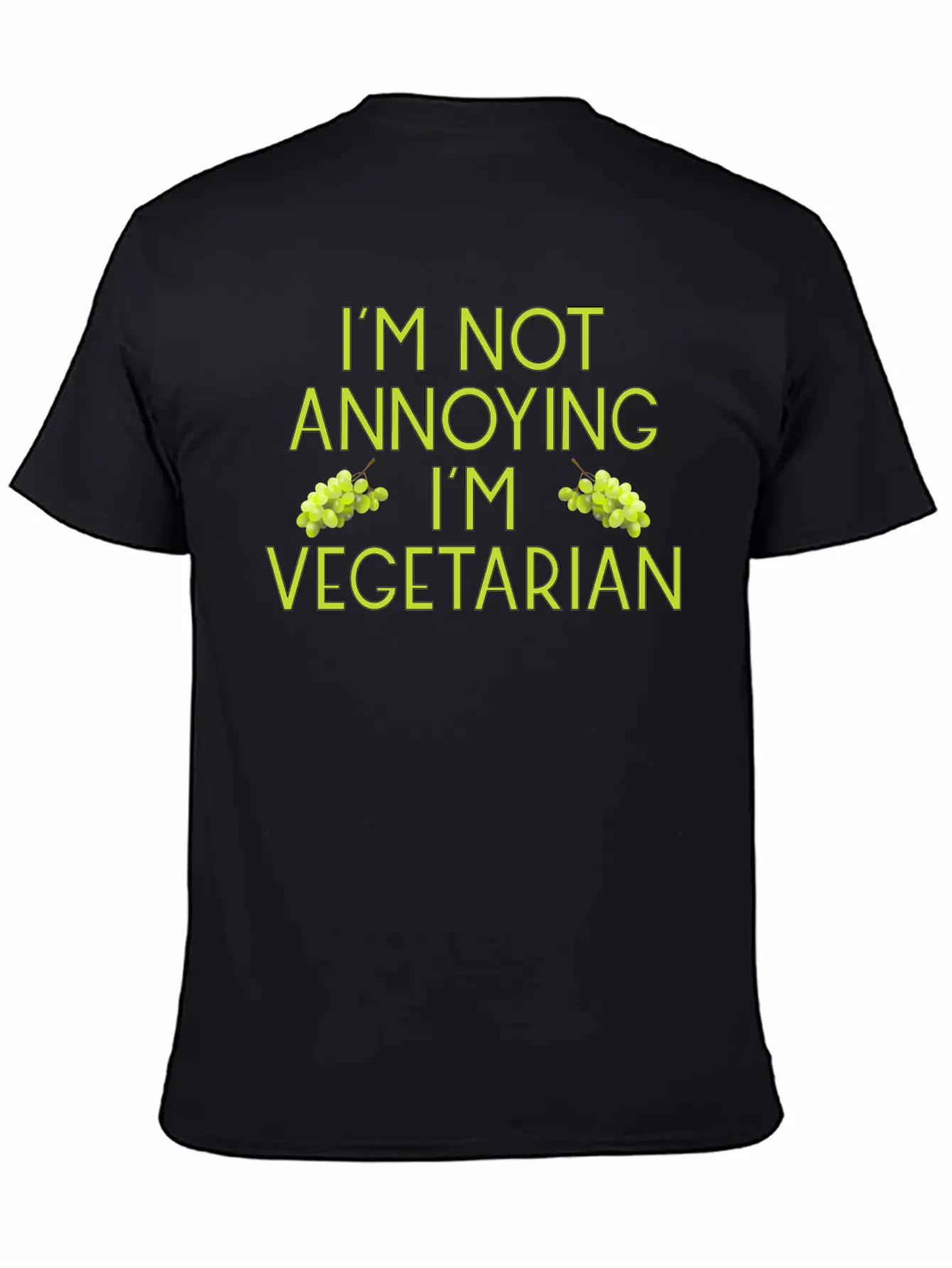 Vegetarian Vegan Veggie Weintrauben Grapes8 Unisex Casual T-Shirt – Clean Design For Daily Comfort