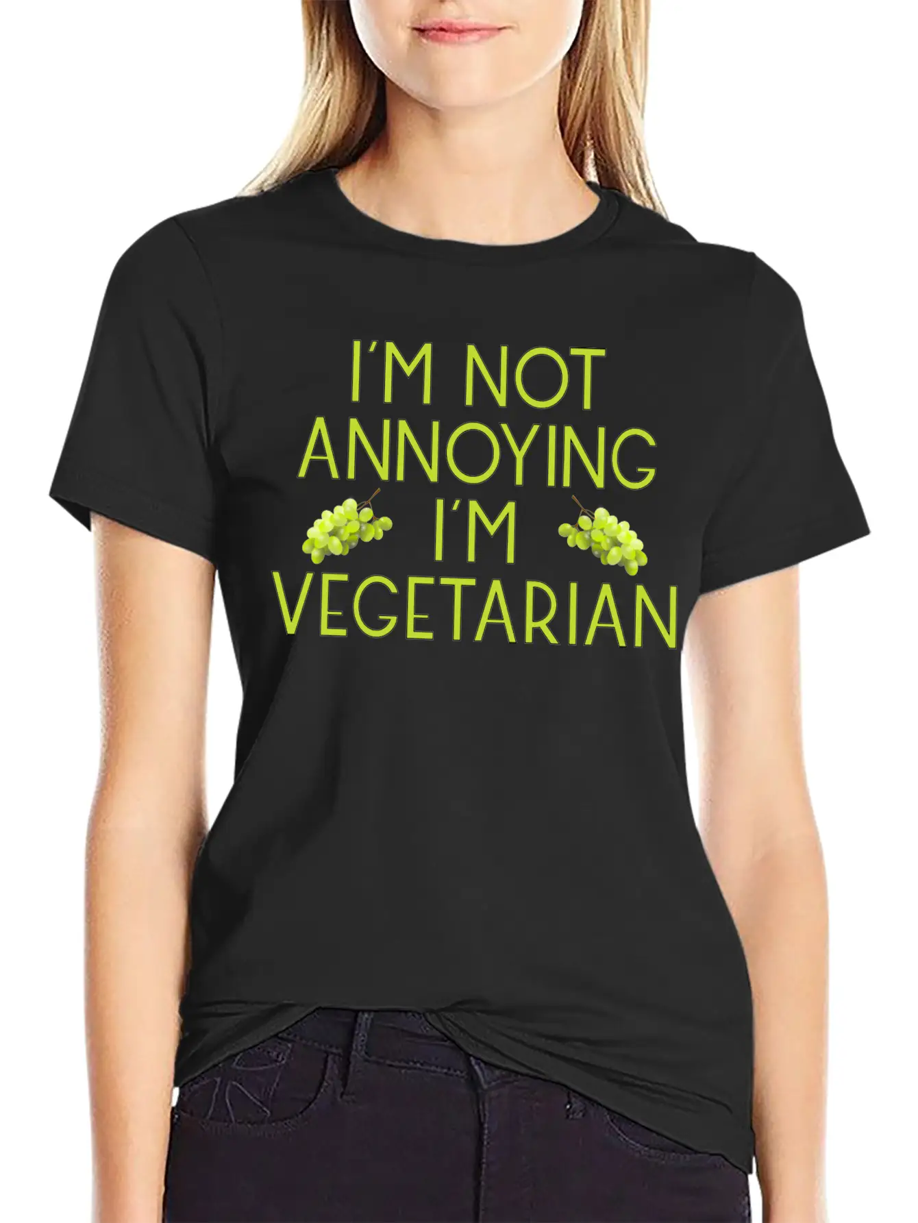 Vegetarian Vegan Veggie Weintrauben Grapes8 Unisex Casual T-Shirt – Clean Design For Daily Comfort