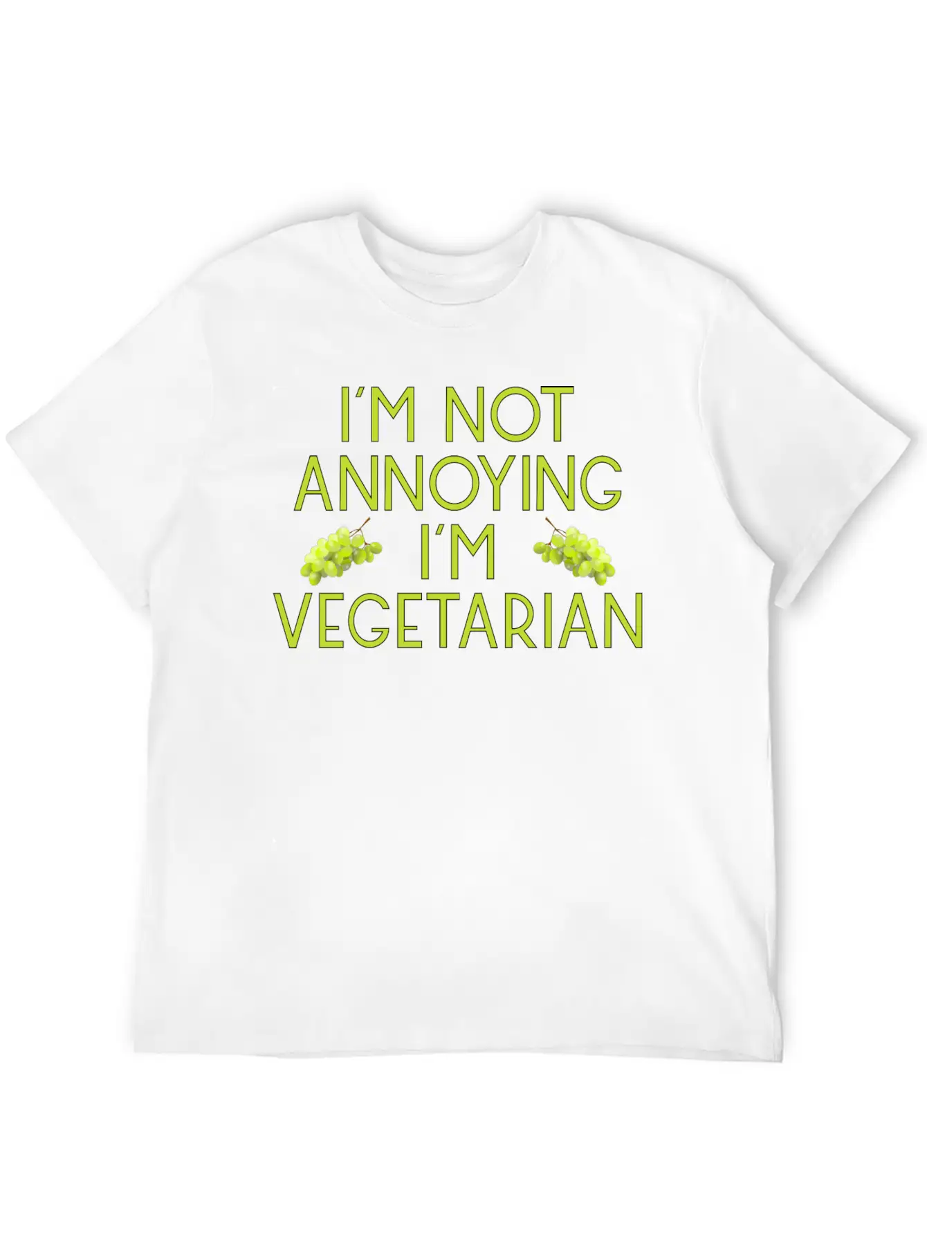 Vegetarian Vegan Veggie Weintrauben Grapes8 Unisex Casual T-Shirt – Clean Design For Daily Comfort