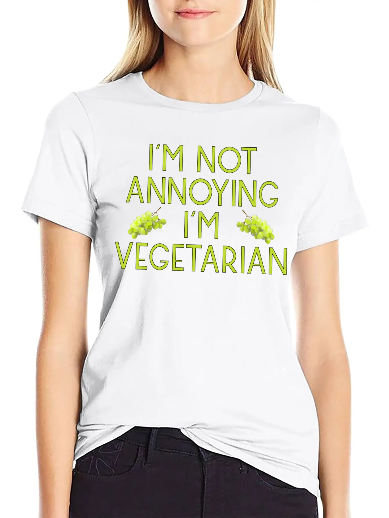 Vegetarian Vegan Veggie Weintrauben Grapes8 Unisex Casual T-Shirt – Clean Design For Daily Comfort