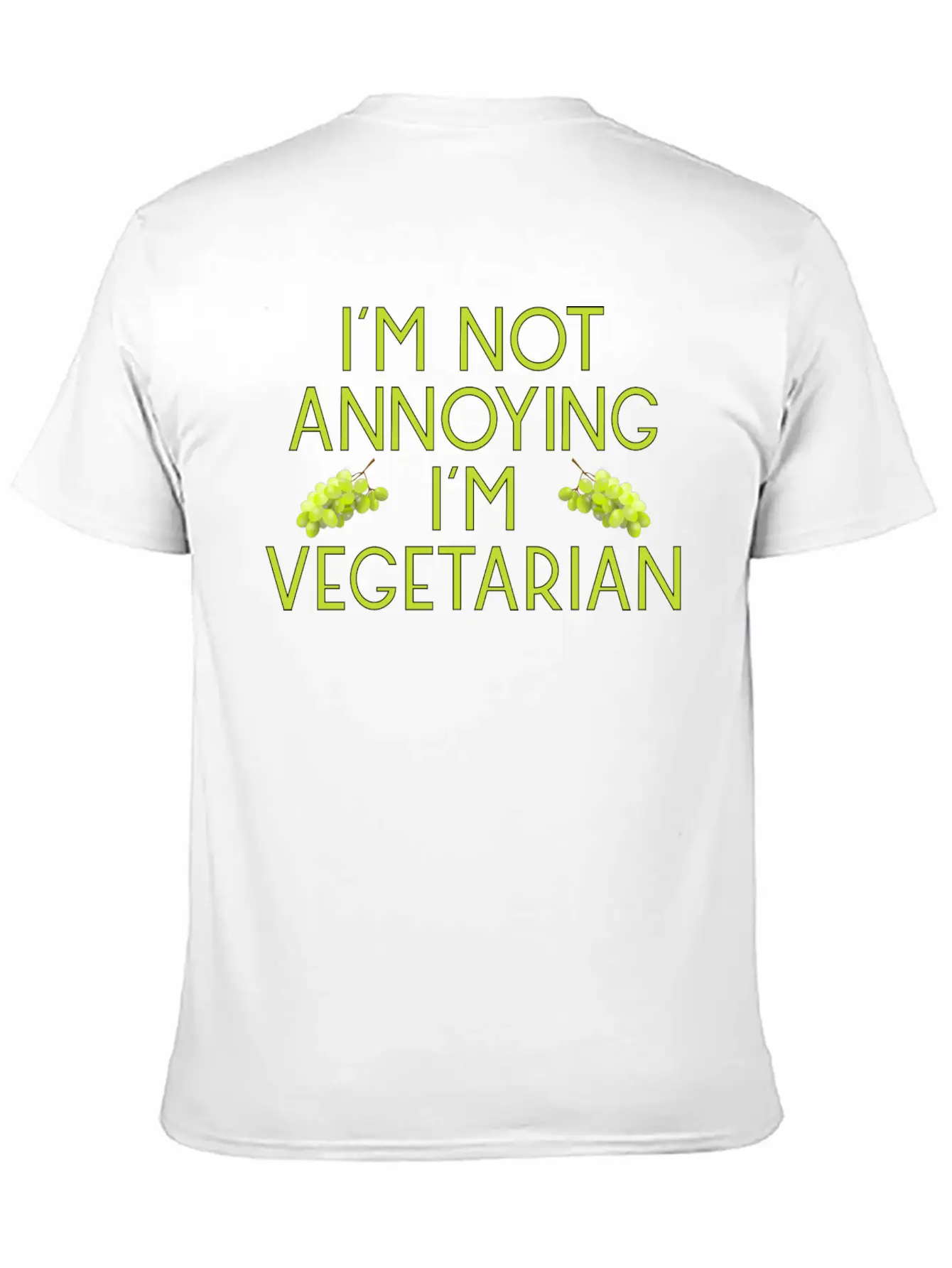 Vegetarian Vegan Veggie Weintrauben Grapes8 Unisex Casual T-Shirt – Clean Design For Daily Comfort