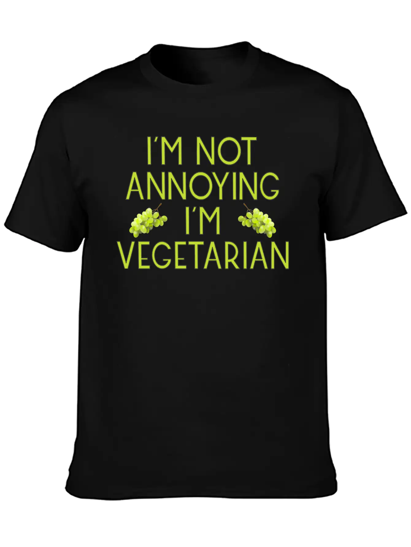 Vegetarian Vegan Veggie Weintrauben Grapes8 Unisex Casual T-Shirt – Clean Design For Daily Comfort