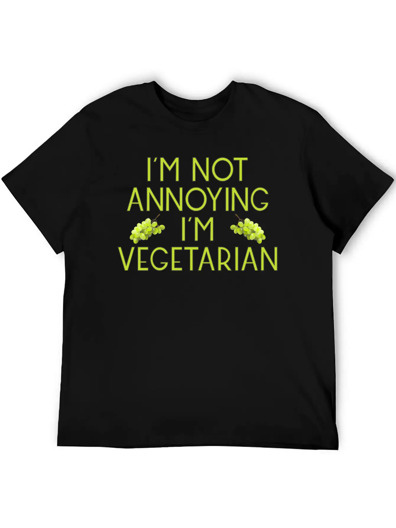 Vegetarian Vegan Veggie Weintrauben Grapes8 Unisex Casual T-Shirt – Clean Design For Daily Comfort