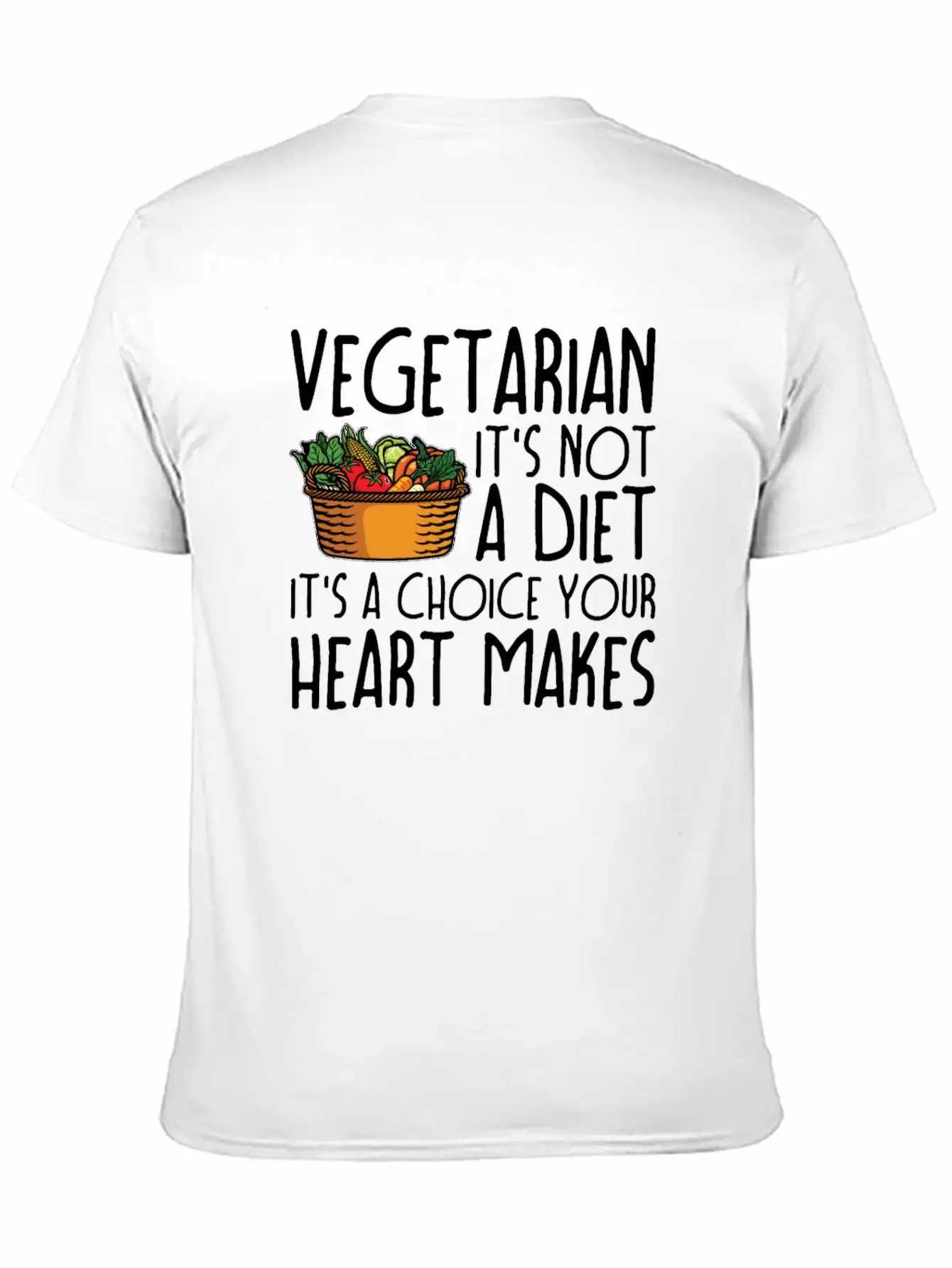 Vegetarian Vegetarianism Vegetable Organic Food Unisex Casual T-Shirt – Clean Design For Daily Comfort