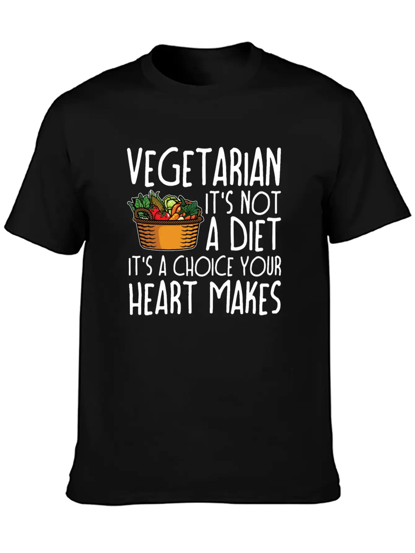 Vegetarian Vegetarianism Vegetable Organic Food Unisex Casual T-Shirt – Clean Design For Daily Comfort