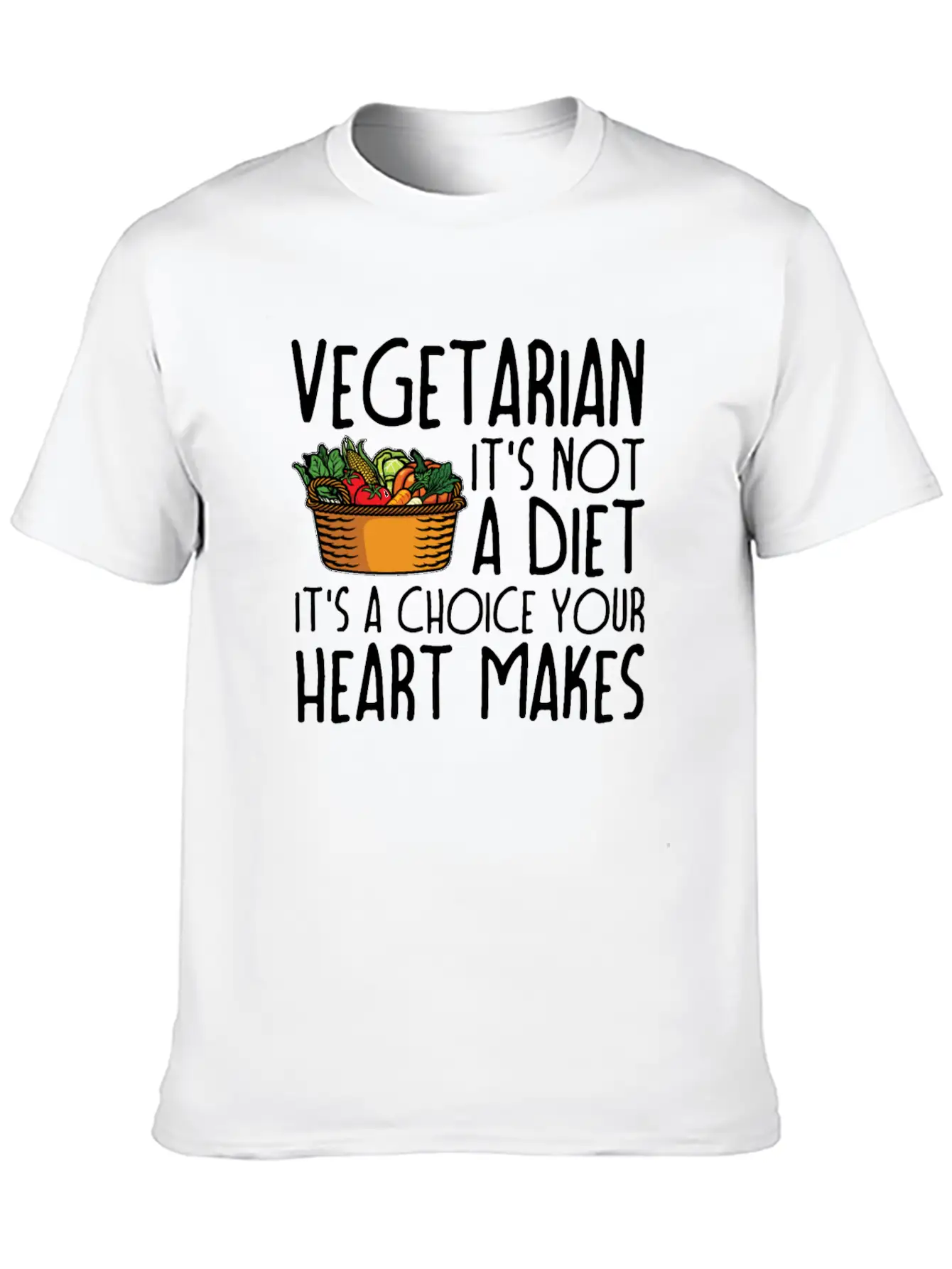 Vegetarian Vegetarianism Vegetable Organic Food Unisex Casual T-Shirt – Clean Design For Daily Comfort