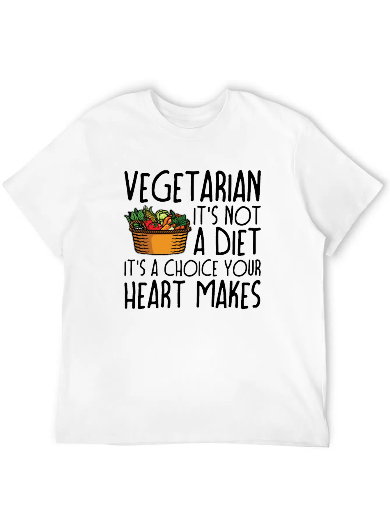 Vegetarian Vegetarianism Vegetable Organic Food Unisex Casual T-Shirt – Clean Design For Daily Comfort