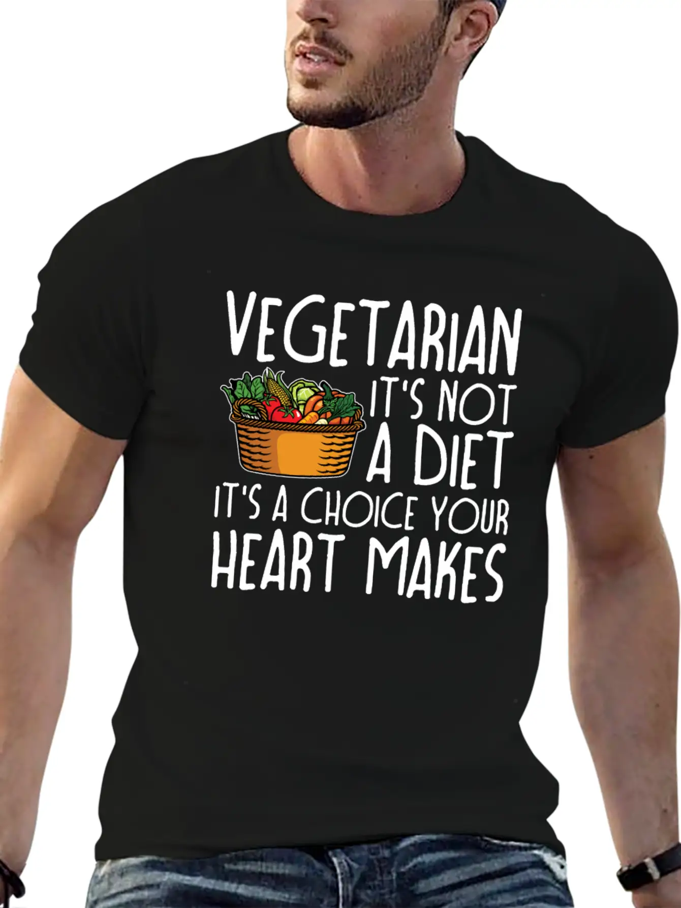 Vegetarian Vegetarianism Vegetable Organic Food Unisex Casual T-Shirt – Clean Design For Daily Comfort
