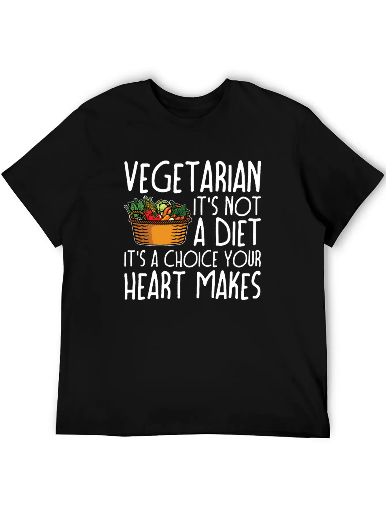 Vegetarian Vegetarianism Vegetable Organic Food Unisex Casual T-Shirt – Clean Design For Daily Comfort