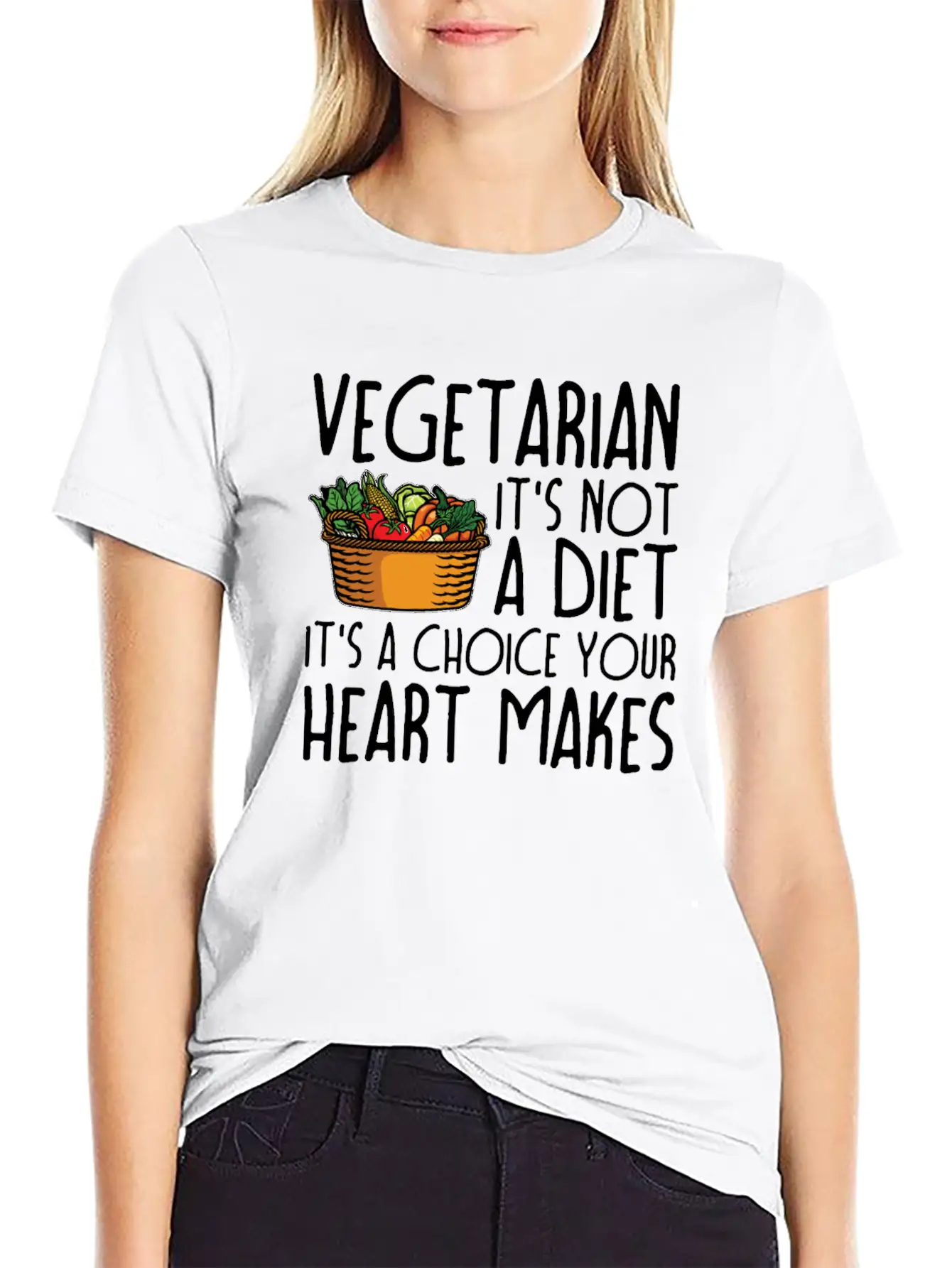 Vegetarian Vegetarianism Vegetable Organic Food Unisex Casual T-Shirt – Clean Design For Daily Comfort