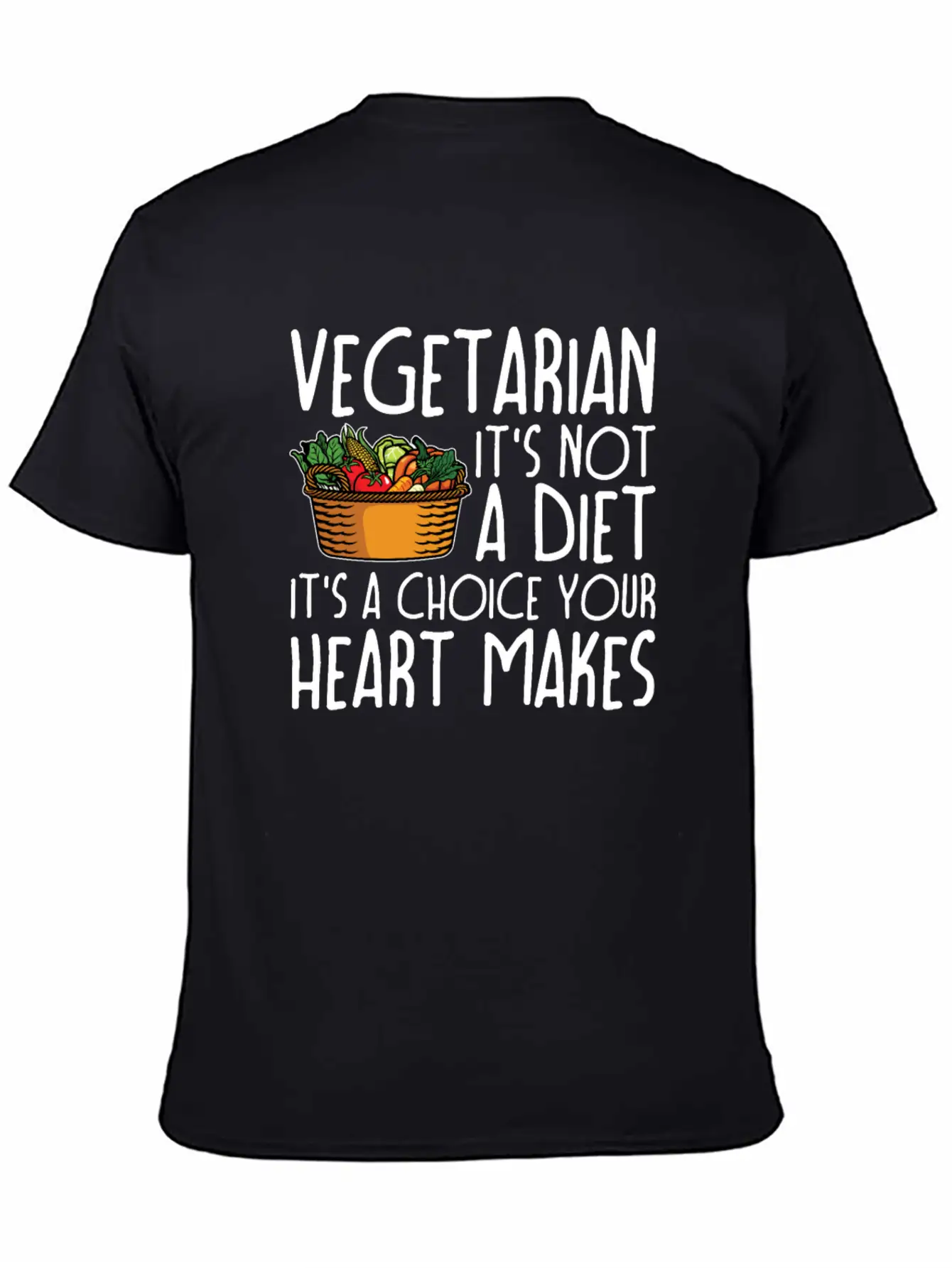 Vegetarian Vegetarianism Vegetable Organic Food Unisex Casual T-Shirt – Clean Design For Daily Comfort
