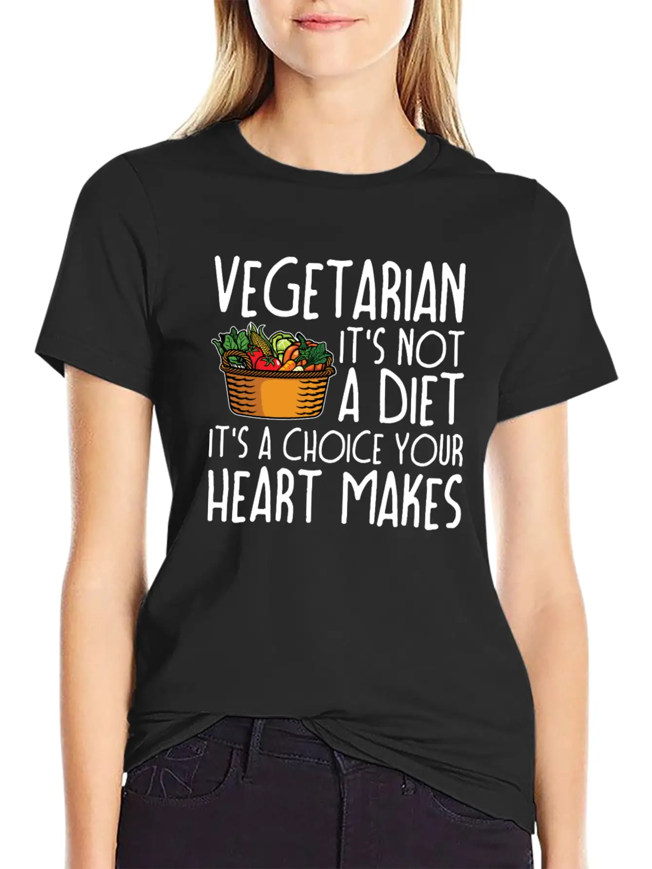 Vegetarian Vegetarianism Vegetable Organic Food Unisex Casual T-Shirt – Clean Design For Daily Comfort