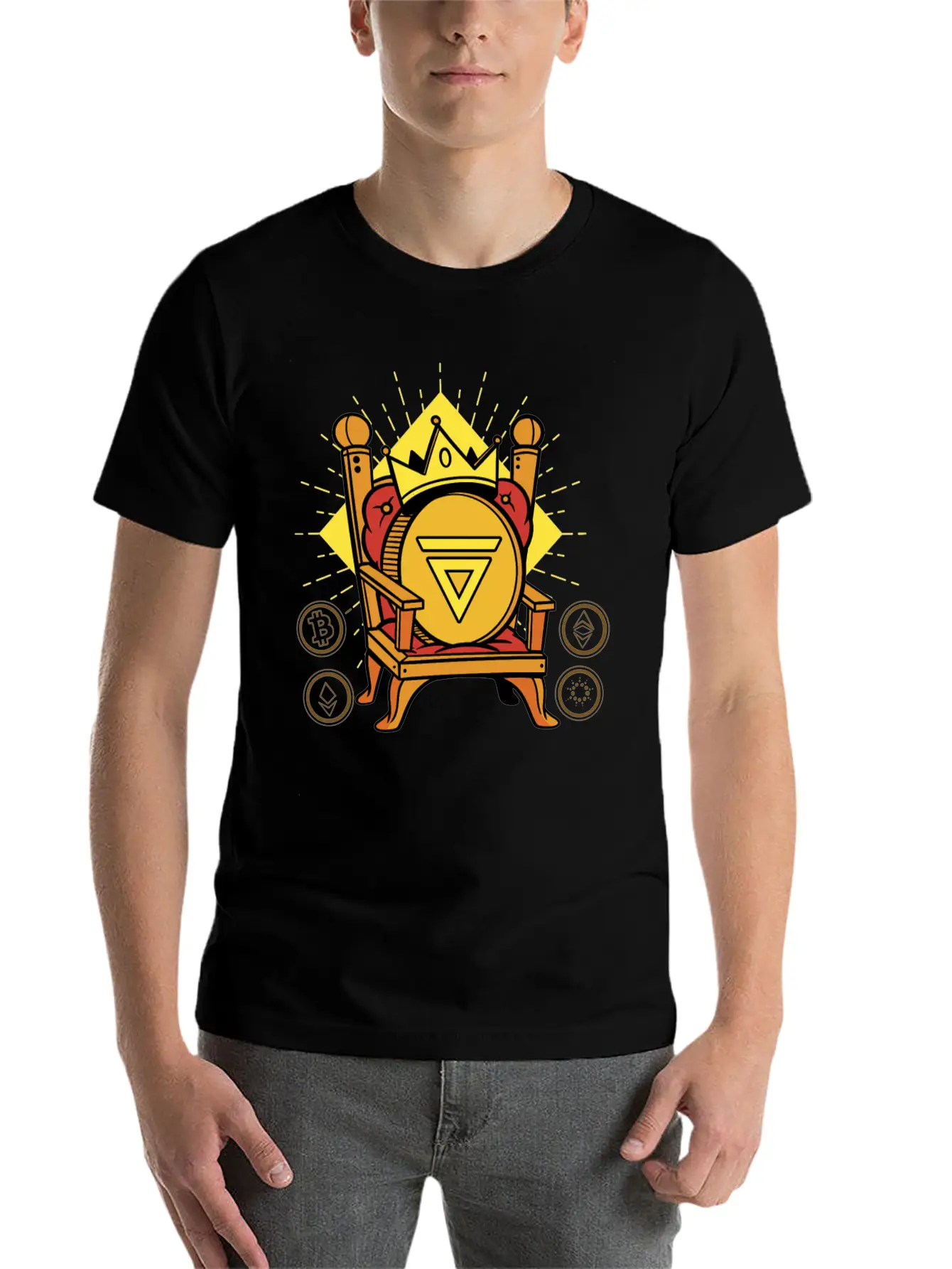 Velas Is King Crypto Soft Cotton Short Sleeve Tee – Unisex Wardrobe Staple