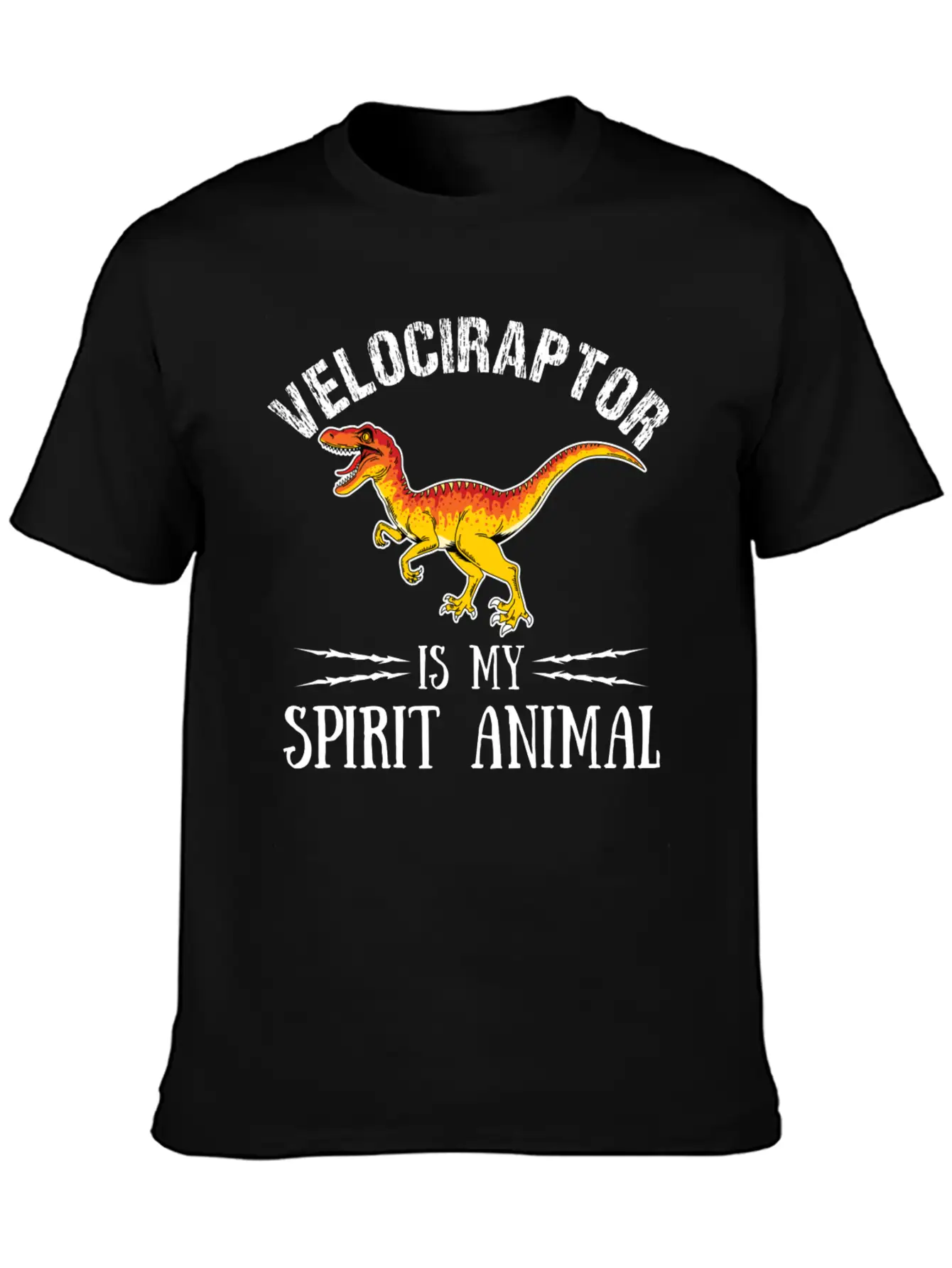 Velociraptor Is My Spirit Animal Palaeontologist Essential Cotton Tee For Daily Outfits – Unisex Style