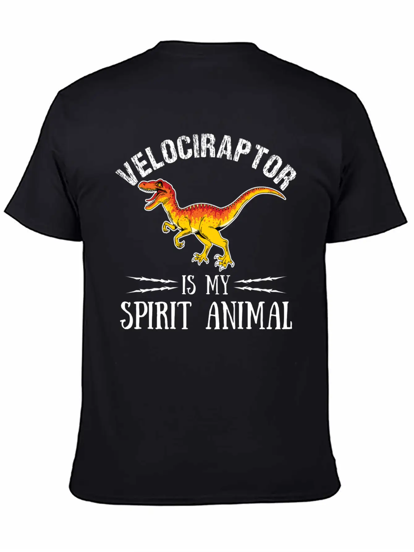 Velociraptor Is My Spirit Animal Palaeontologist Essential Cotton Tee For Daily Outfits – Unisex Style
