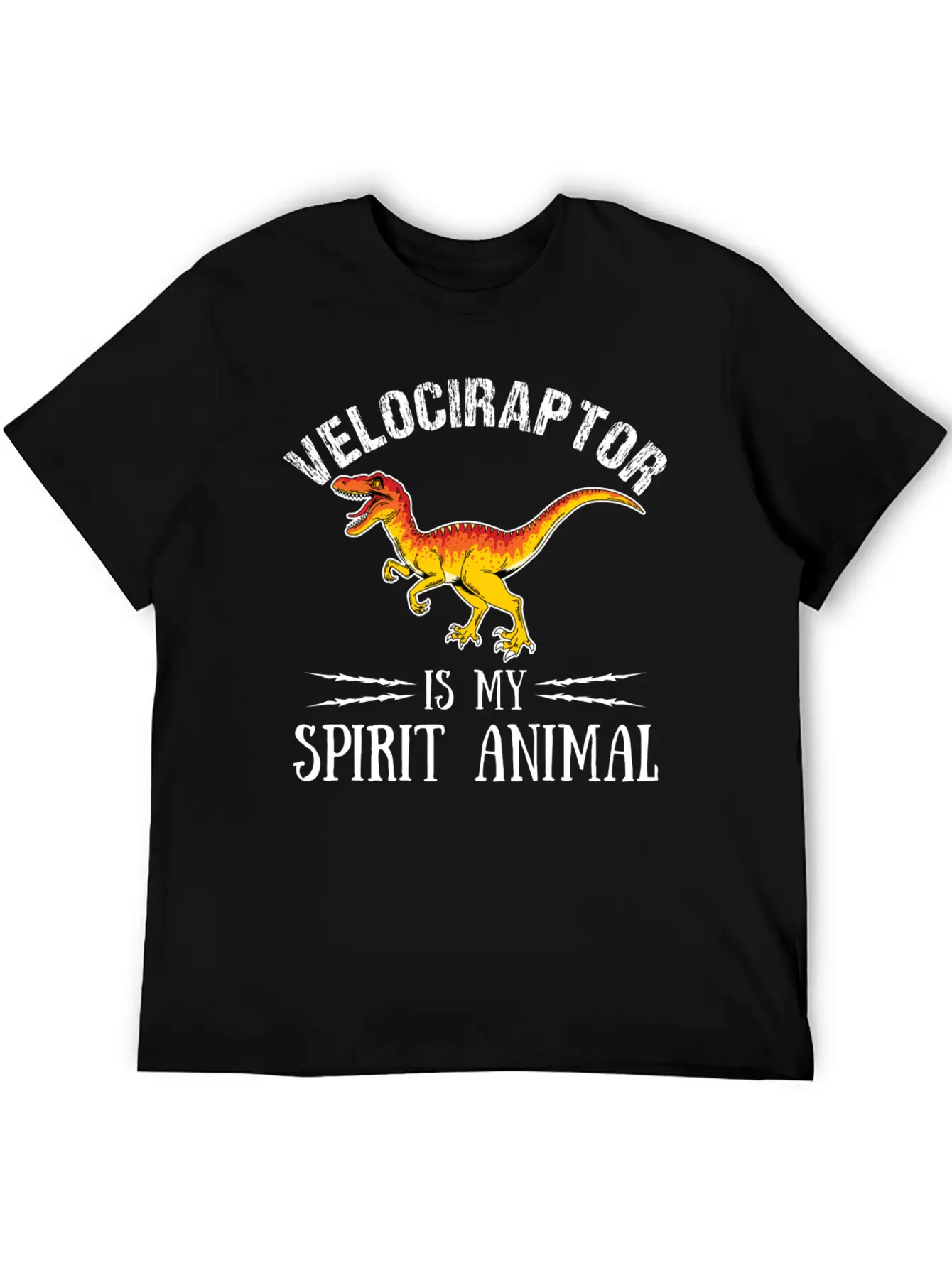Velociraptor Is My Spirit Animal Palaeontologist Essential Cotton Tee For Daily Outfits – Unisex Style