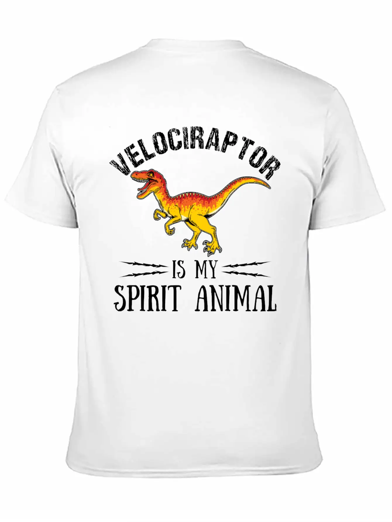 Velociraptor Is My Spirit Animal Palaeontologist Essential Cotton Tee For Daily Outfits – Unisex Style