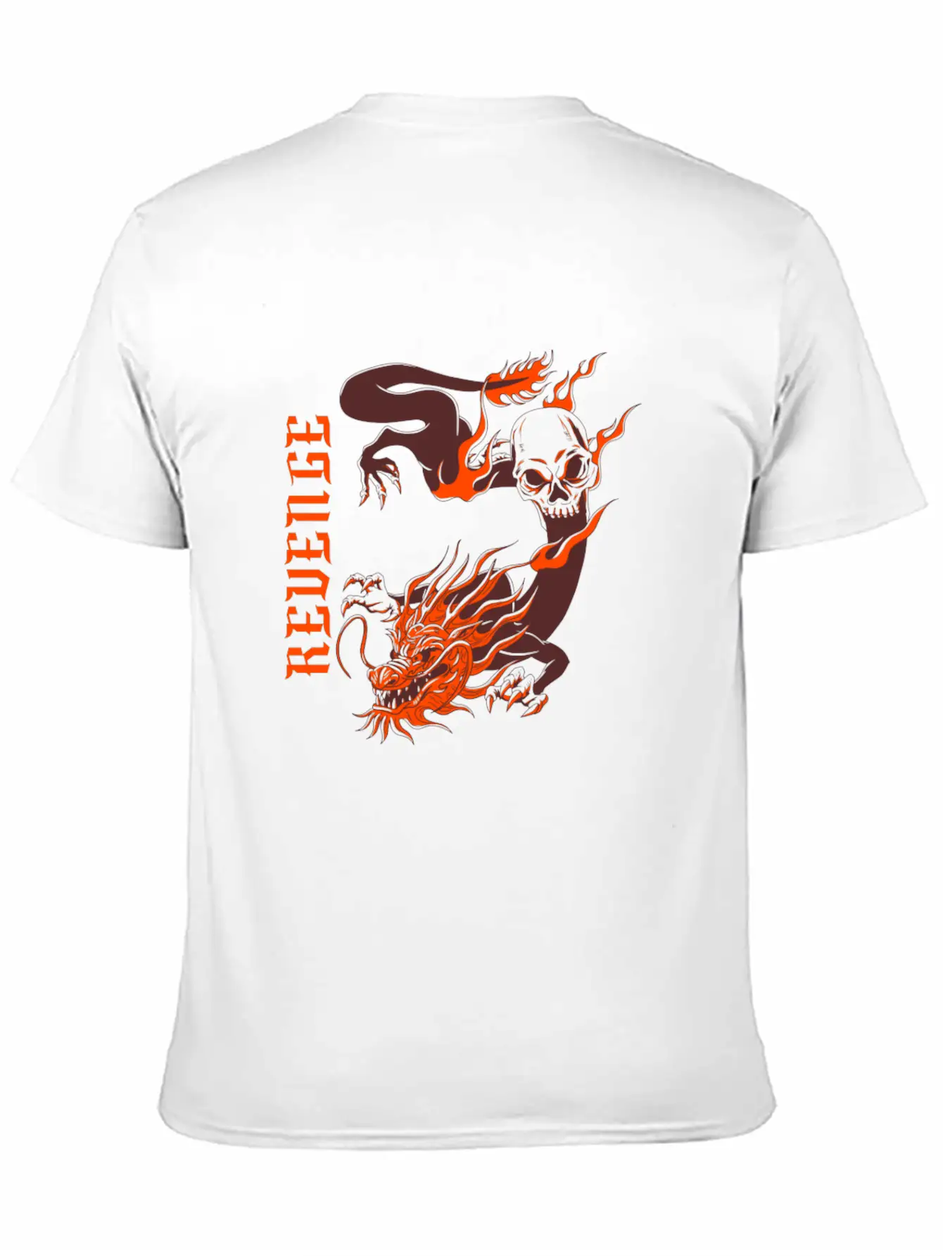 Vengeful Red Dragon Basic Graphic T-Shirt – Daily Comfort In Soft Cotton