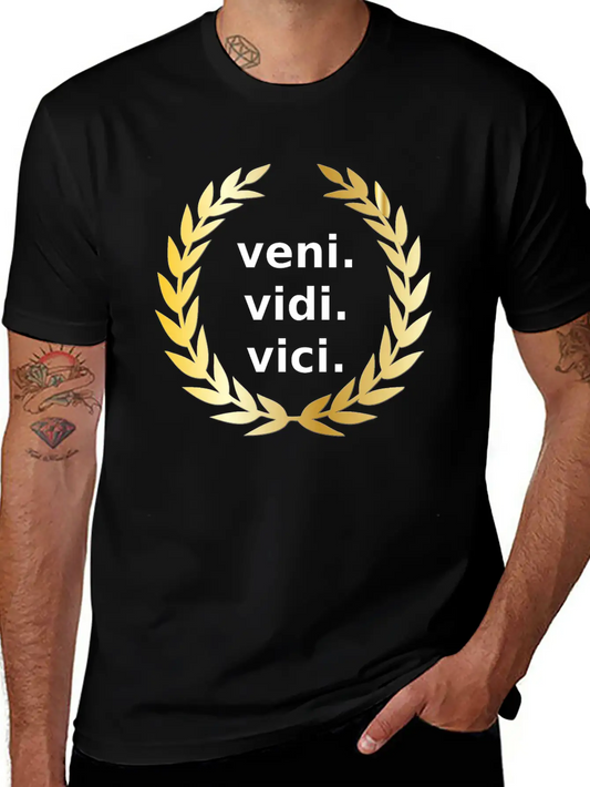 Veni Vidi Vici Victory Unisex Casual T-Shirt – Clean Design For Daily Comfort
