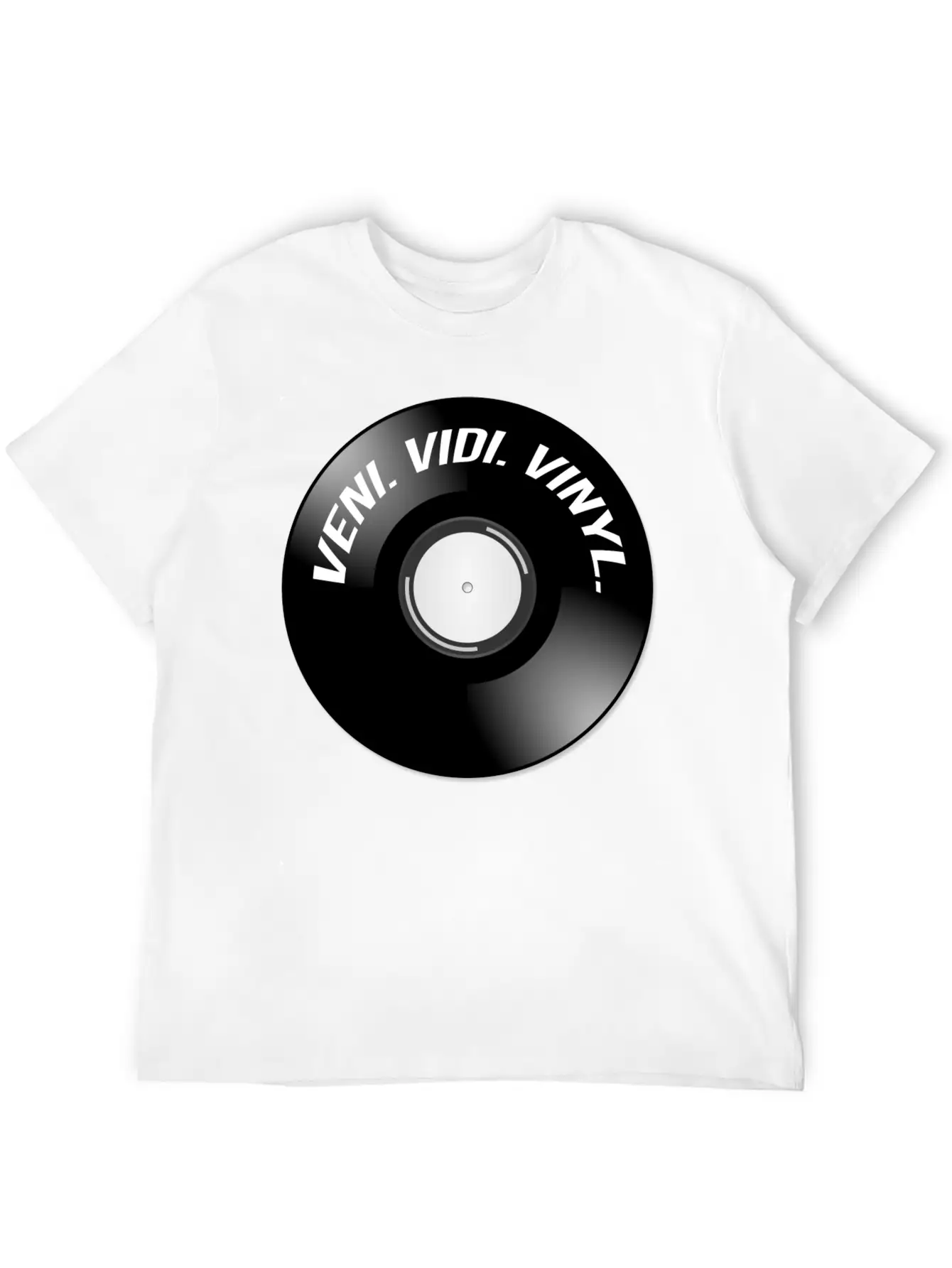 Veni. Vidi. Vinyl. Modern Fit Casual T-Shirt – Clean And Versatile Design