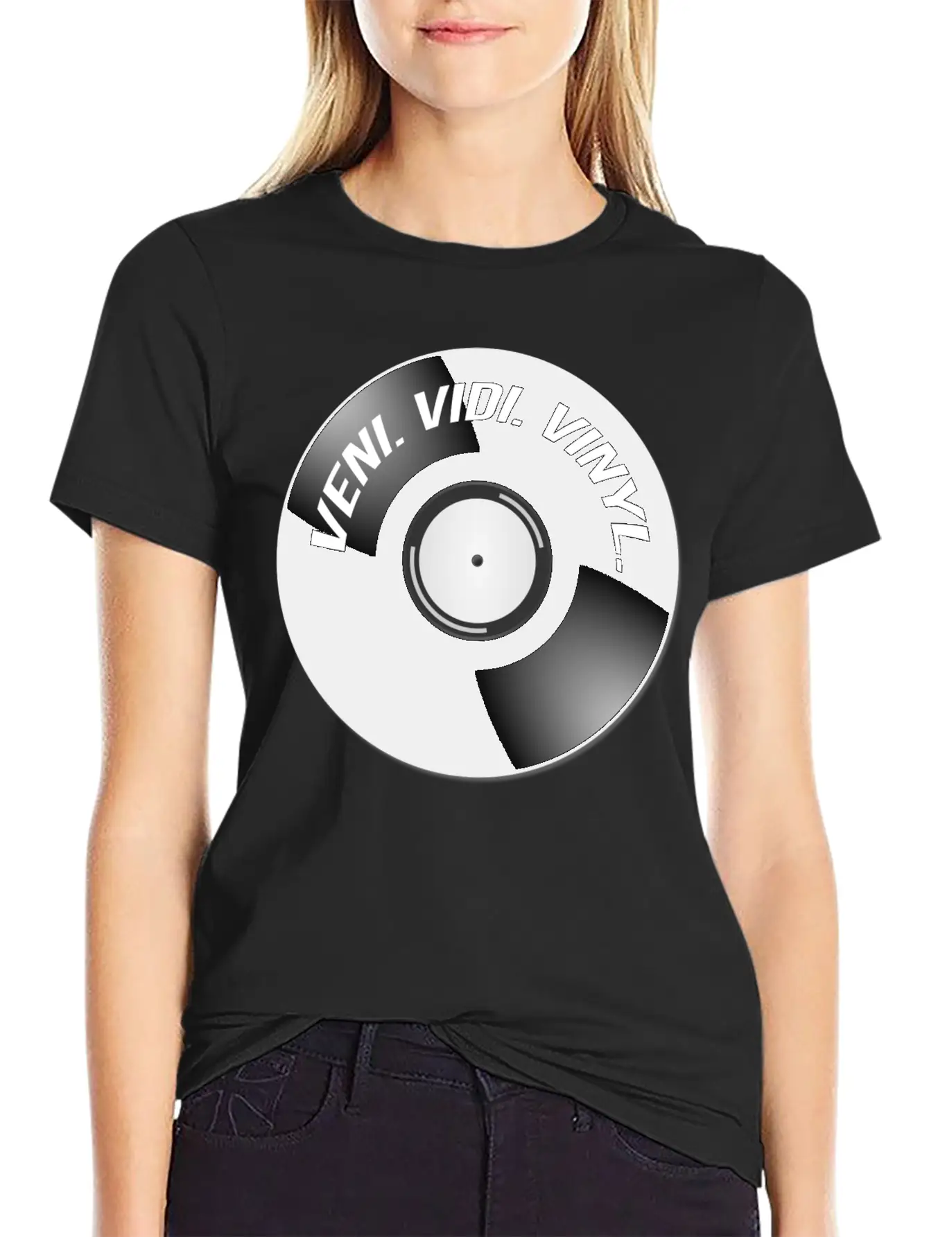 Veni. Vidi. Vinyl. Modern Fit Casual T-Shirt – Clean And Versatile Design
