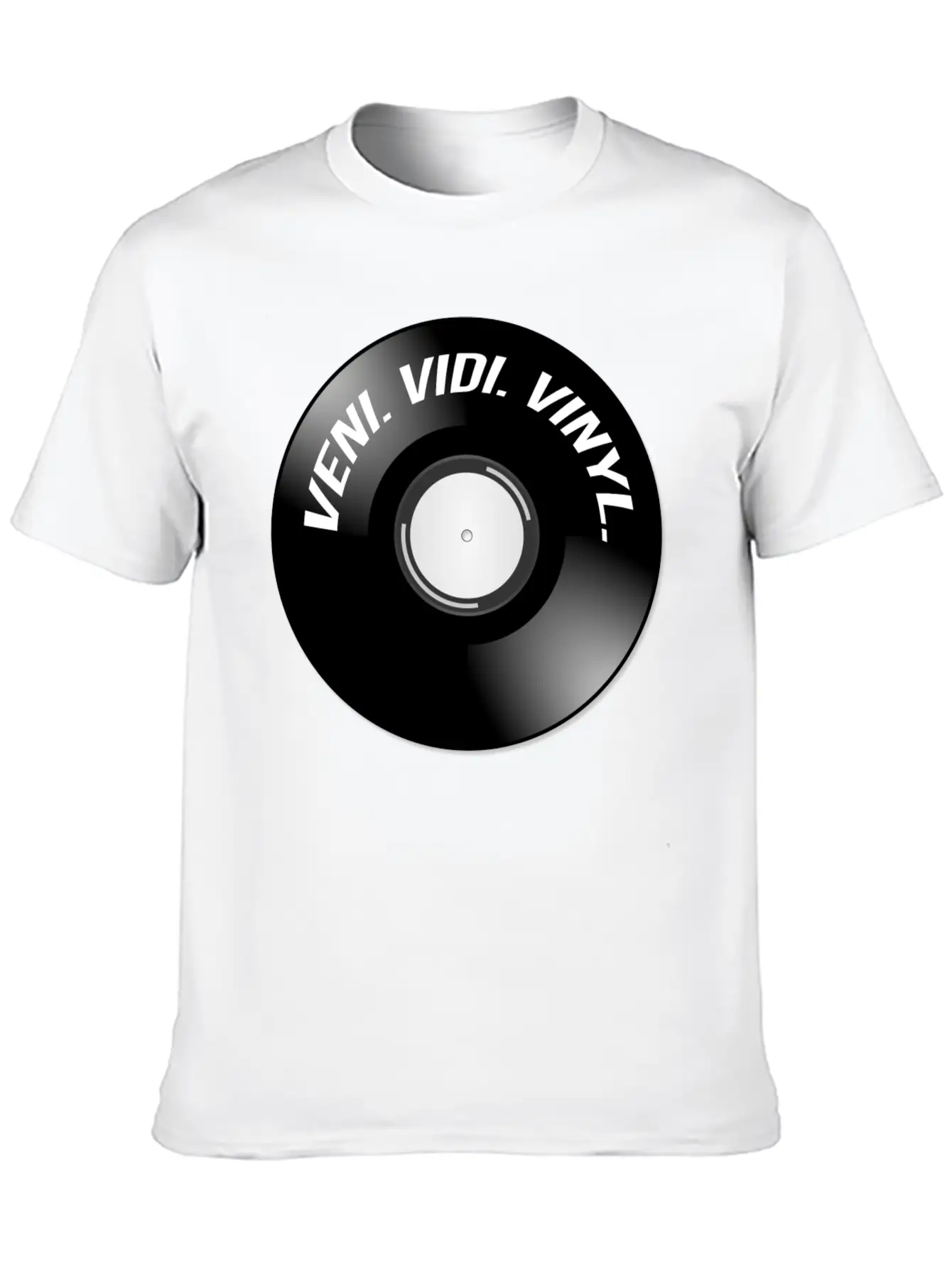 Veni. Vidi. Vinyl. Modern Fit Casual T-Shirt – Clean And Versatile Design