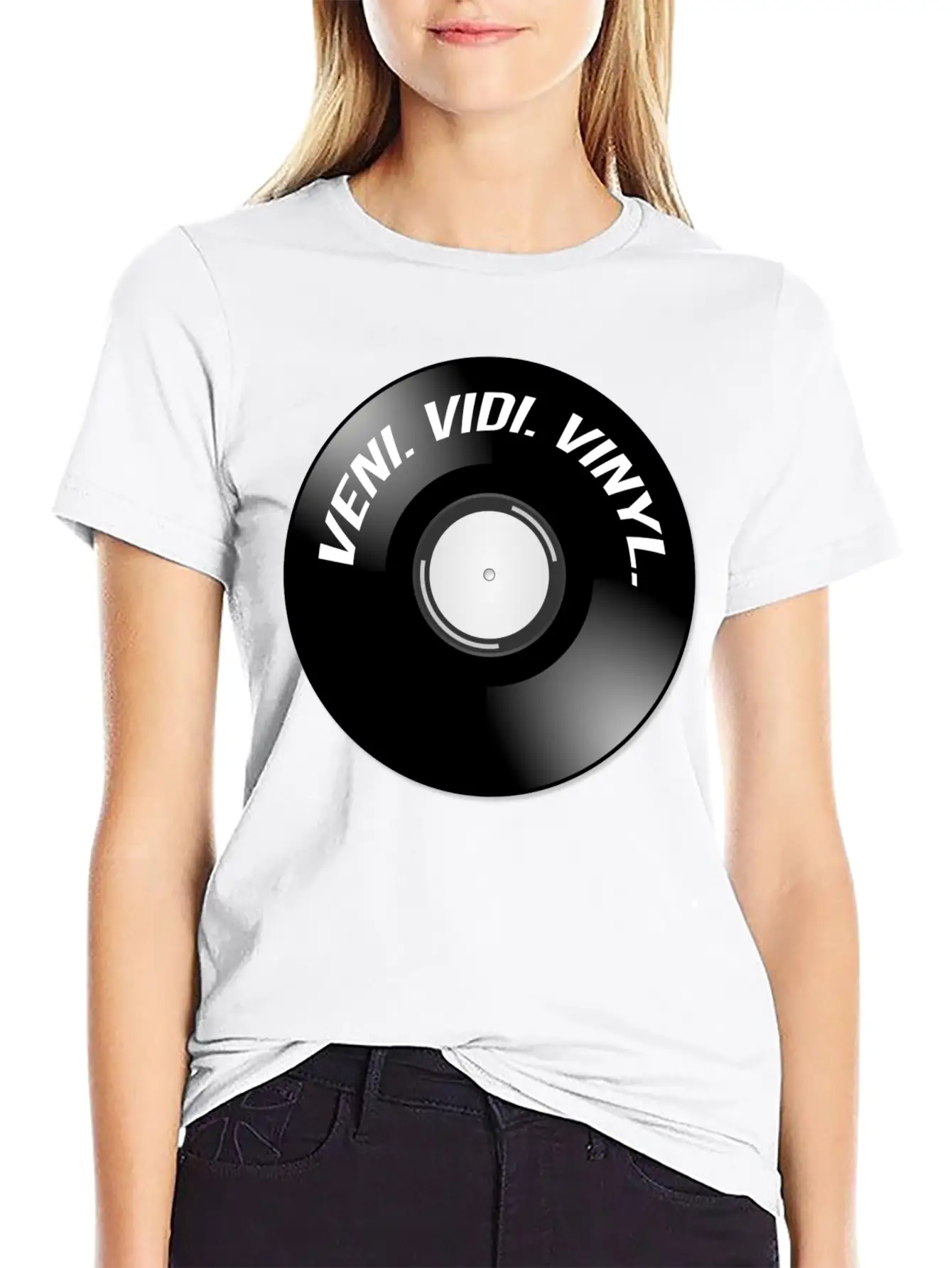 Veni. Vidi. Vinyl. Modern Fit Casual T-Shirt – Clean And Versatile Design