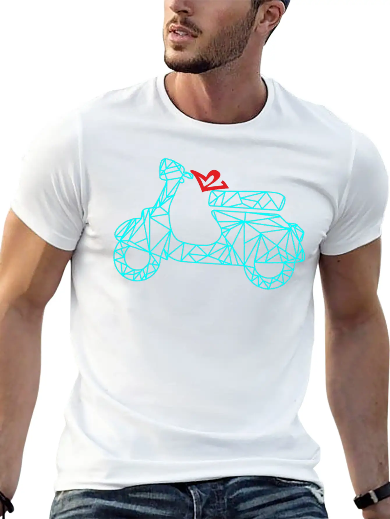 Vespa 02 Modern Fit Casual T-Shirt – Clean And Versatile Design