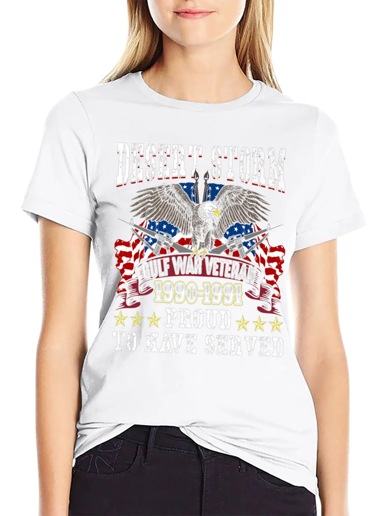 Veteran Gift-Desert Storm Veteran Design Desert St Basic Graphic T-Shirt – Daily Comfort In Soft Cotton