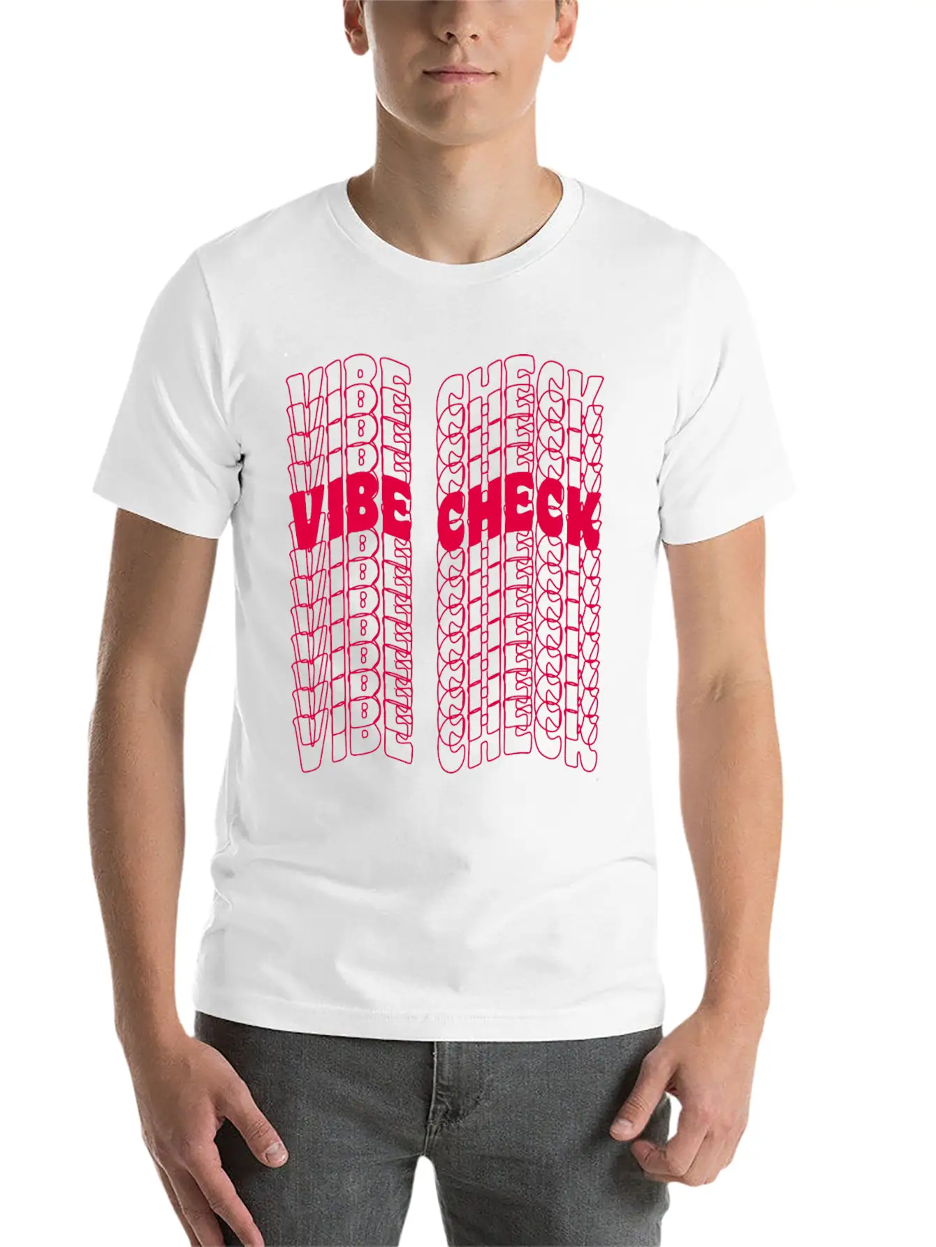 Vibe Check Aesthetic Soft Cotton Short Sleeve Tee – Unisex Wardrobe Staple