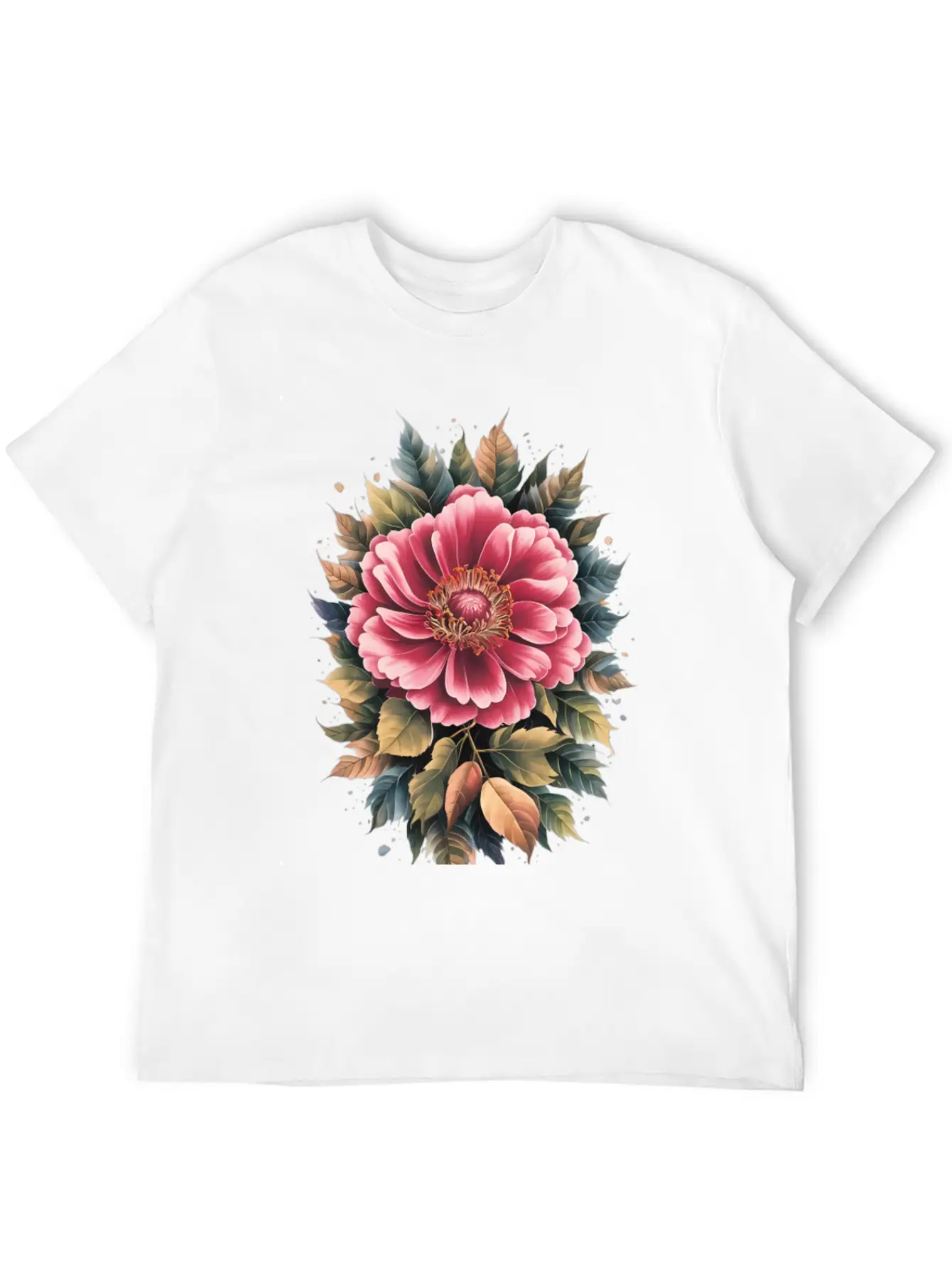 Vibrant Floral Masterpiece Lightweight Cotton T-Shirt – Daily Comfort Graphic Shirt