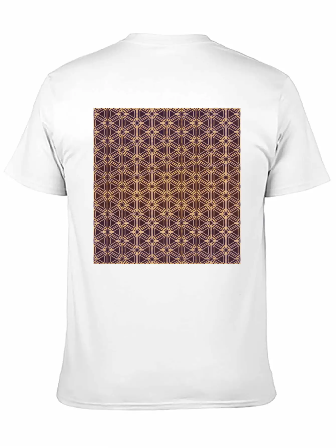 Vibrant Geometric Star Pattern Essential Cotton Tee For Daily Outfits – Unisex Style