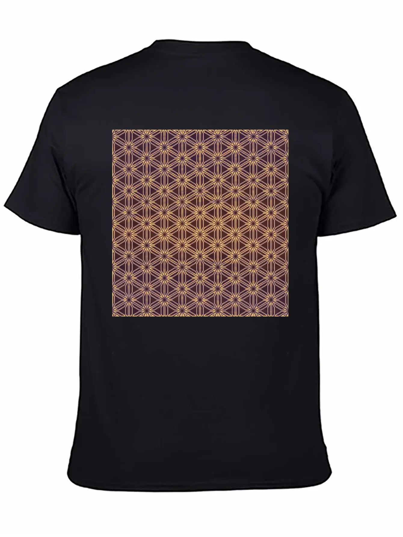 Vibrant Geometric Star Pattern Essential Cotton Tee For Daily Outfits – Unisex Style