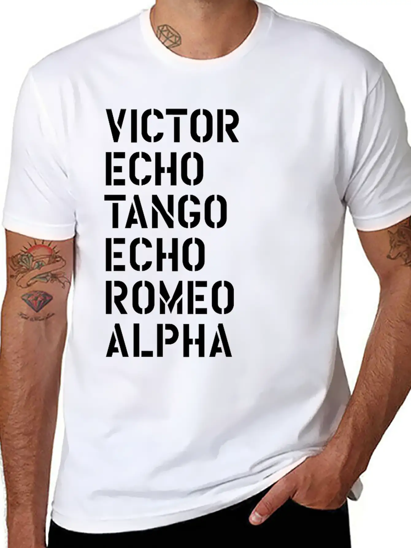 Victor Echo Tango Echo Romeo... Over - VETERAN Stylish Everyday T-Shirt – Unisex Basic Cotton Tee
