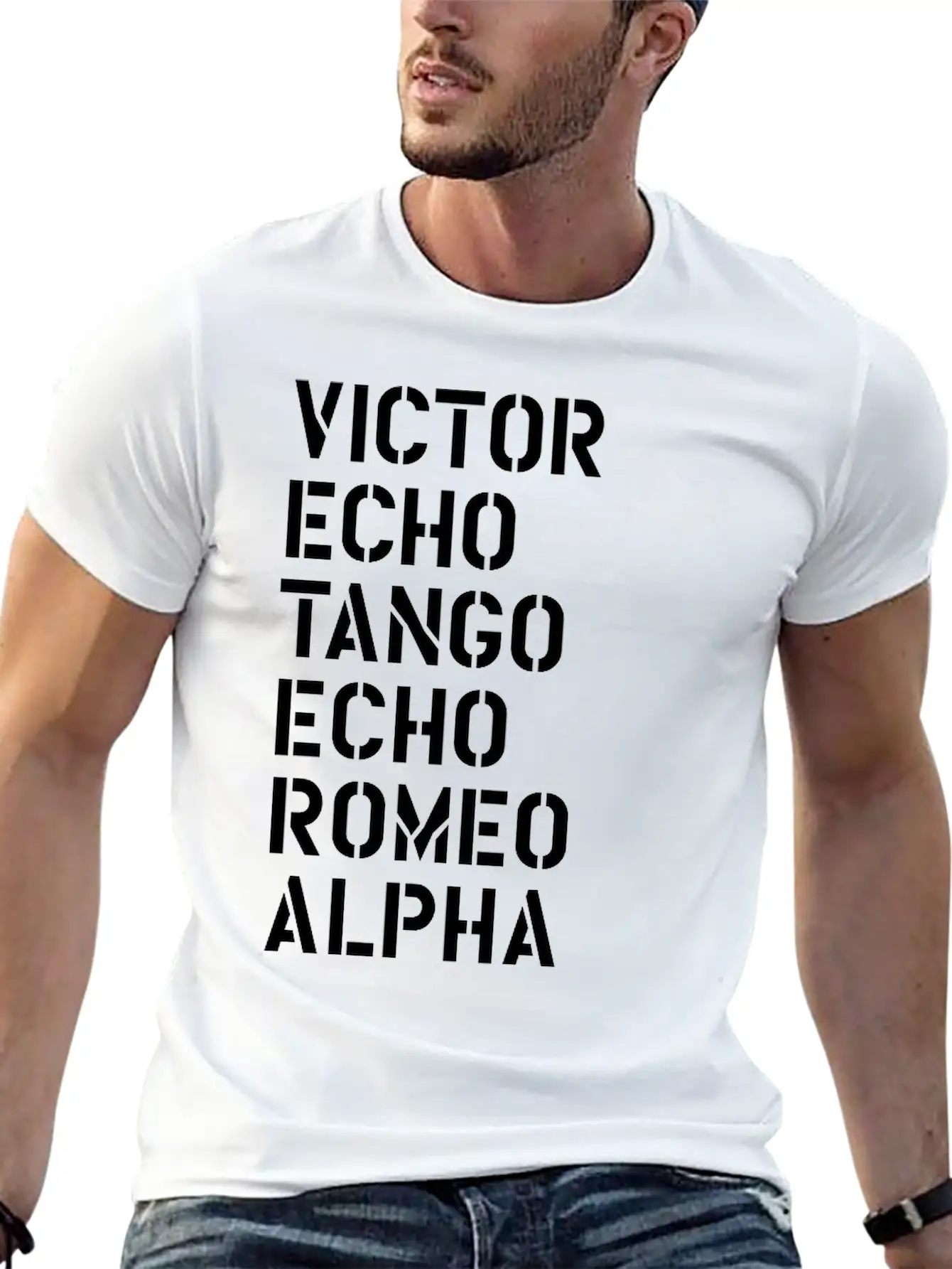 Victor Echo Tango Echo Romeo... Over - VETERAN Stylish Everyday T-Shirt – Unisex Basic Cotton Tee