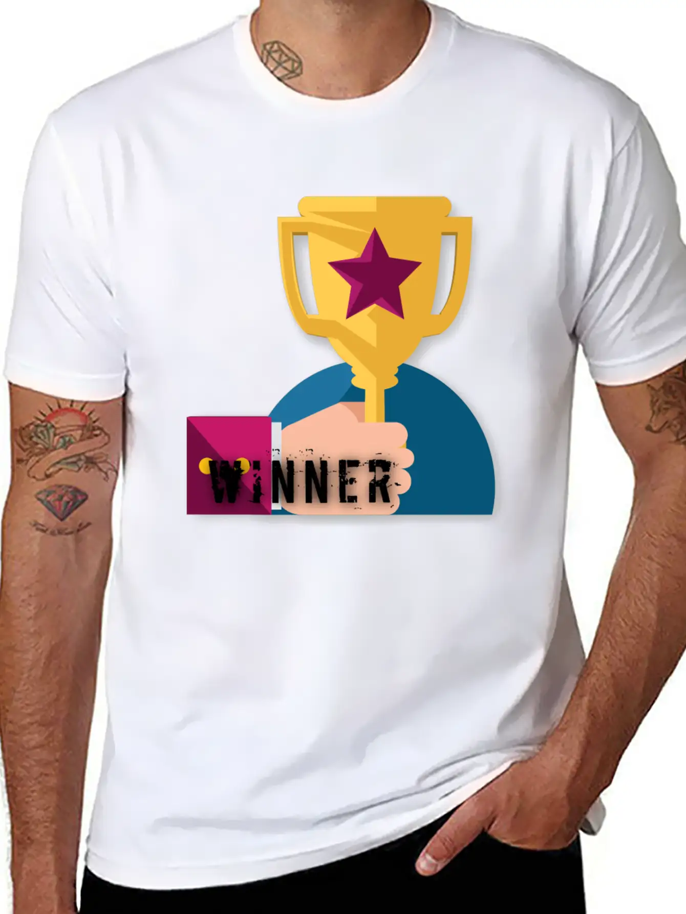 VICTORY Essential Cotton Tee For Daily Outfits – Unisex Style