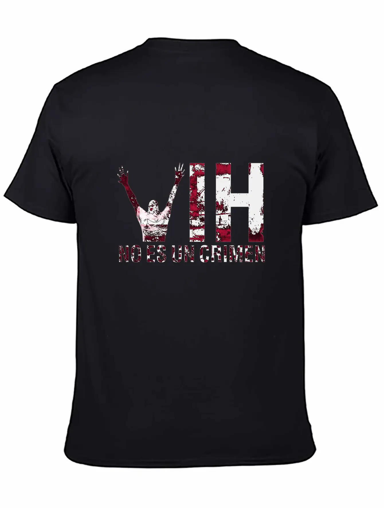 VIH No Es Un Crimen HIV Is Not A Crime Lightweight Cotton T-Shirt – Daily Comfort Graphic Shirt