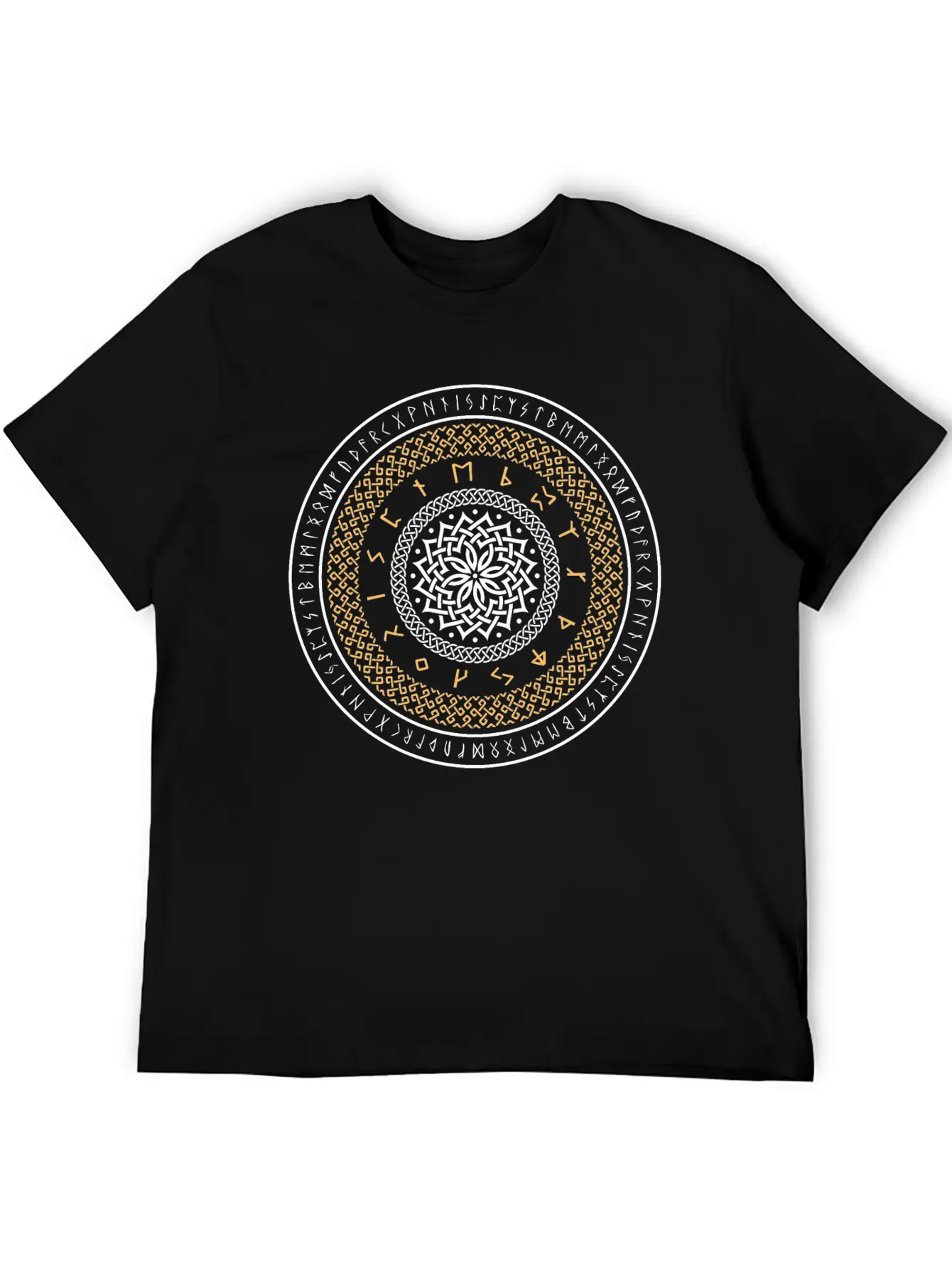 Viking Runes Circle Unisex Casual T-Shirt – Clean Design For Daily Comfort
