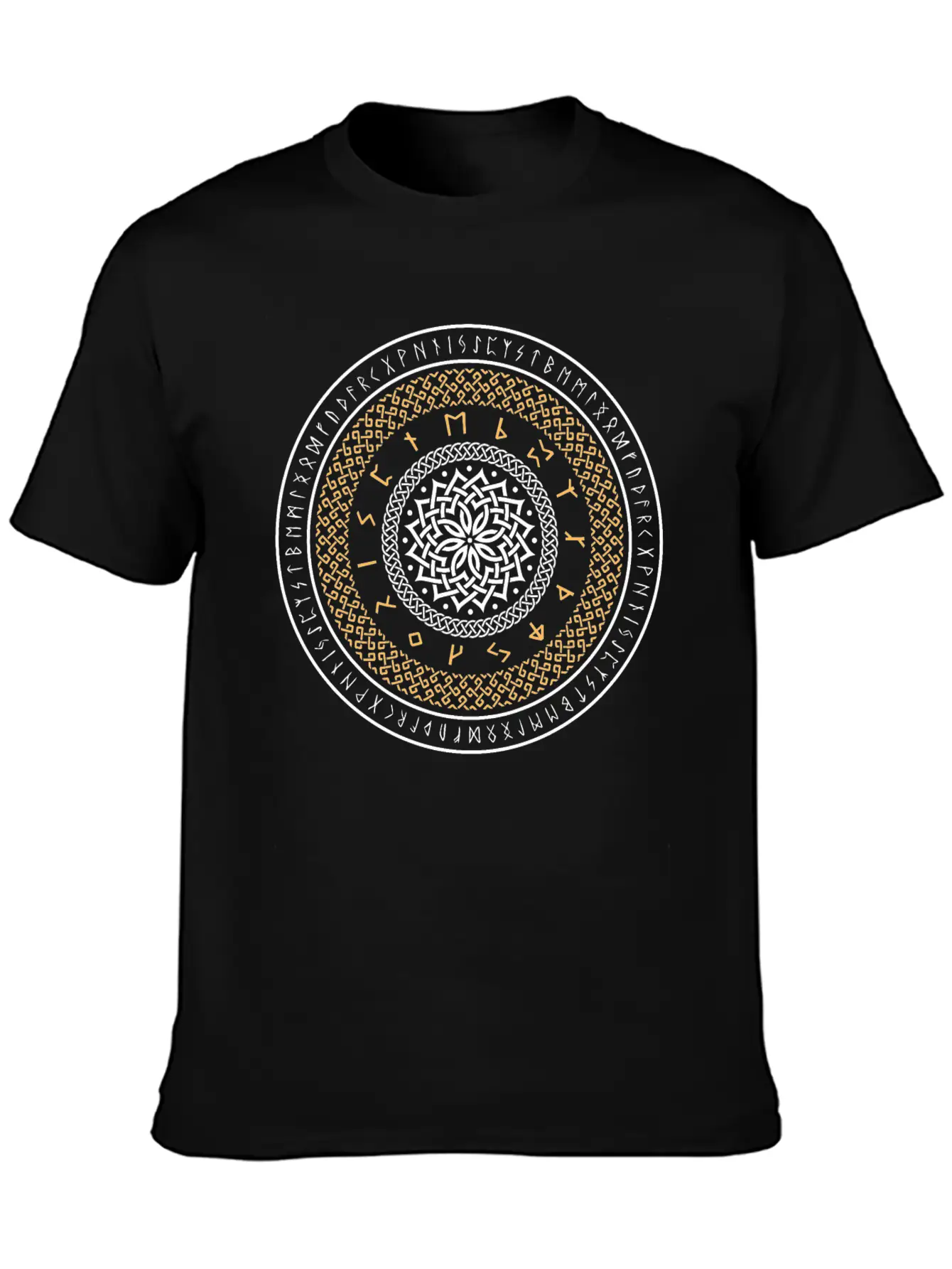 Viking Runes Circle Unisex Casual T-Shirt – Clean Design For Daily Comfort